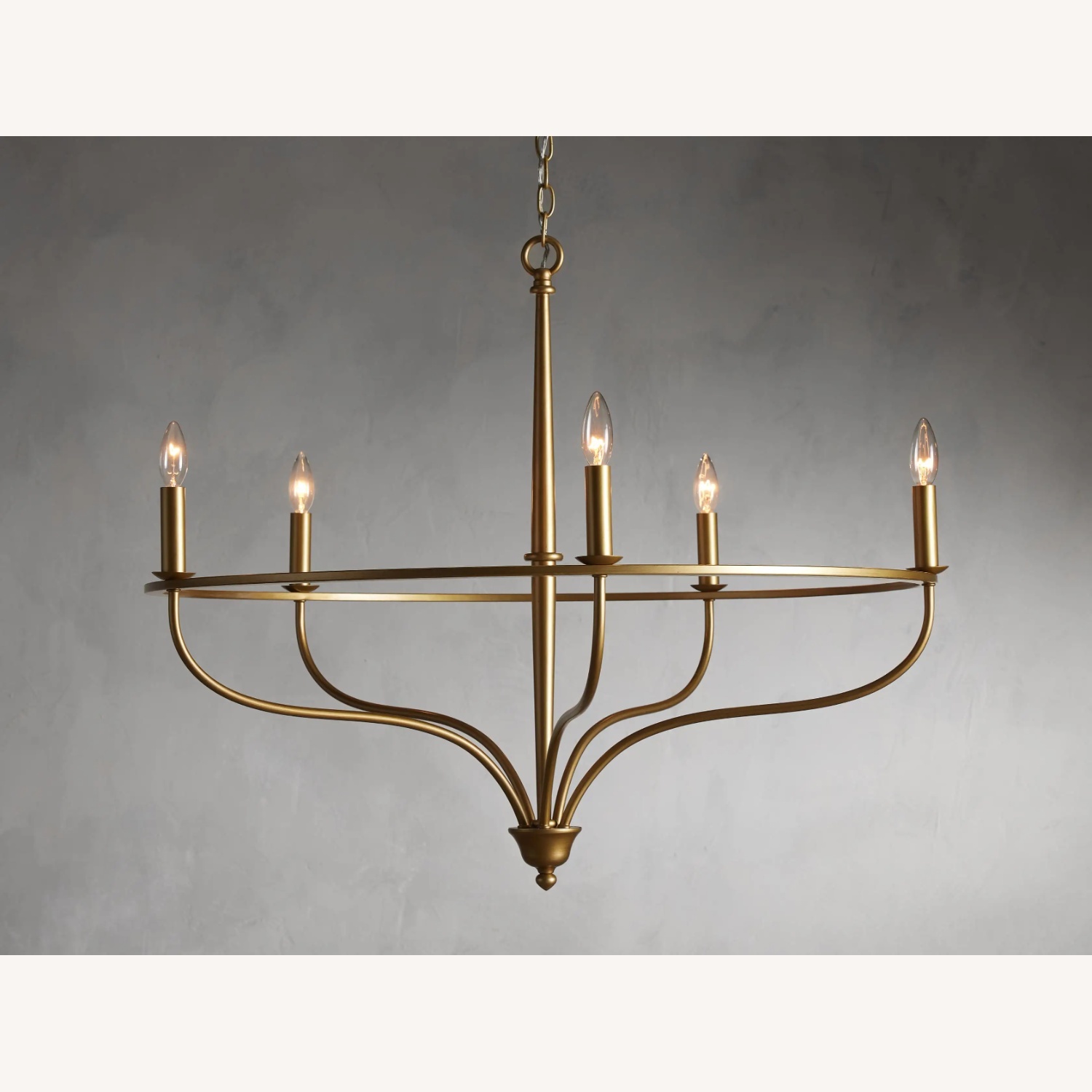 Arhaus Rosalind Brass Chandelier - image-4