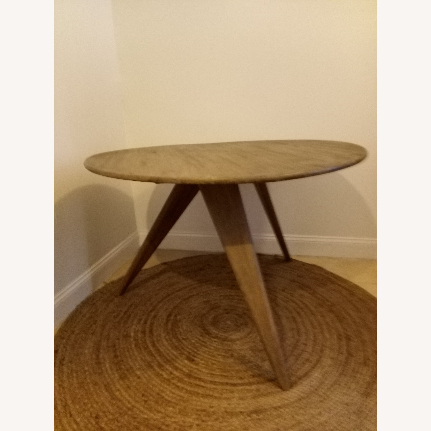 West Elm Round Driftwood Dining Table - image-1