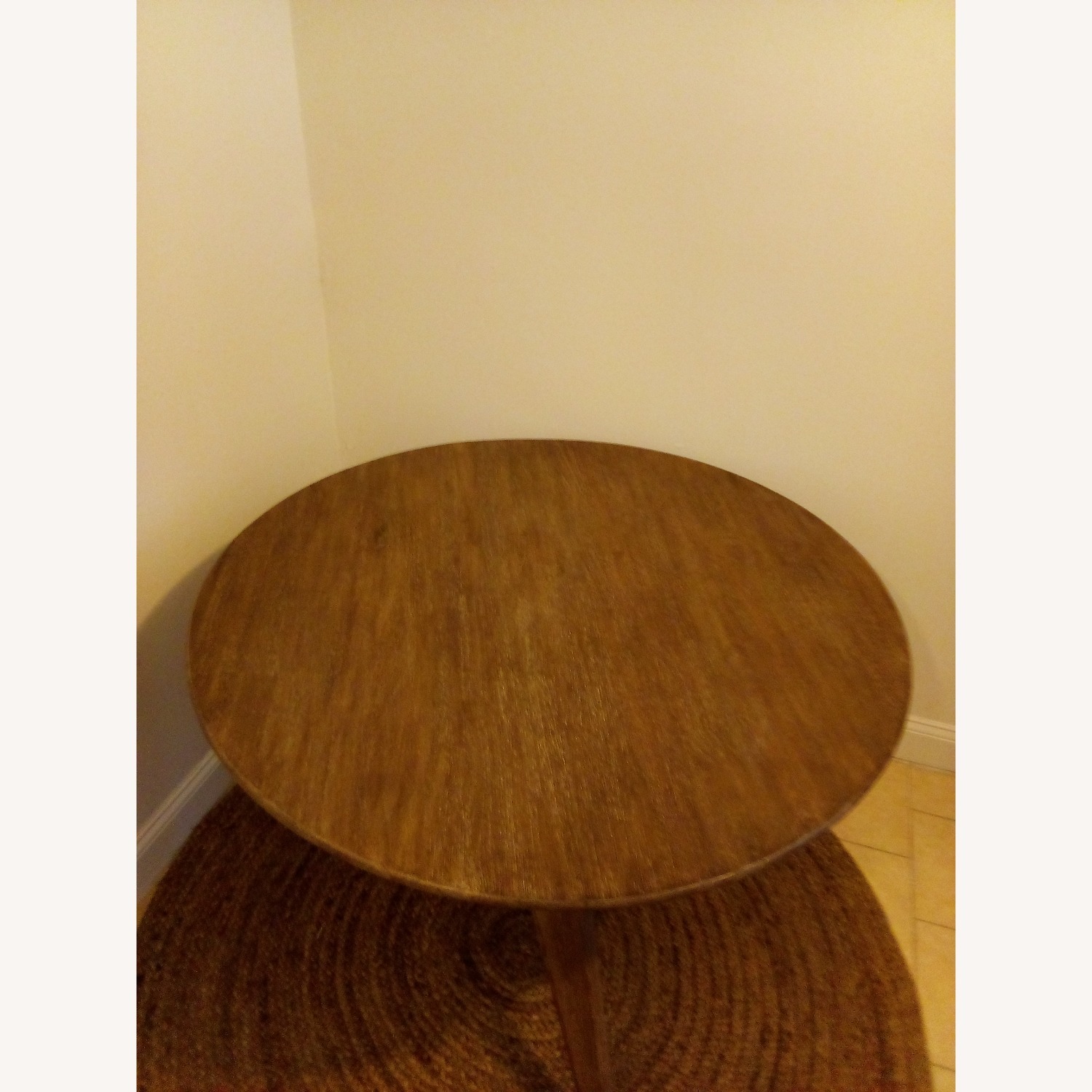 West Elm Round Driftwood Dining Table - image-3