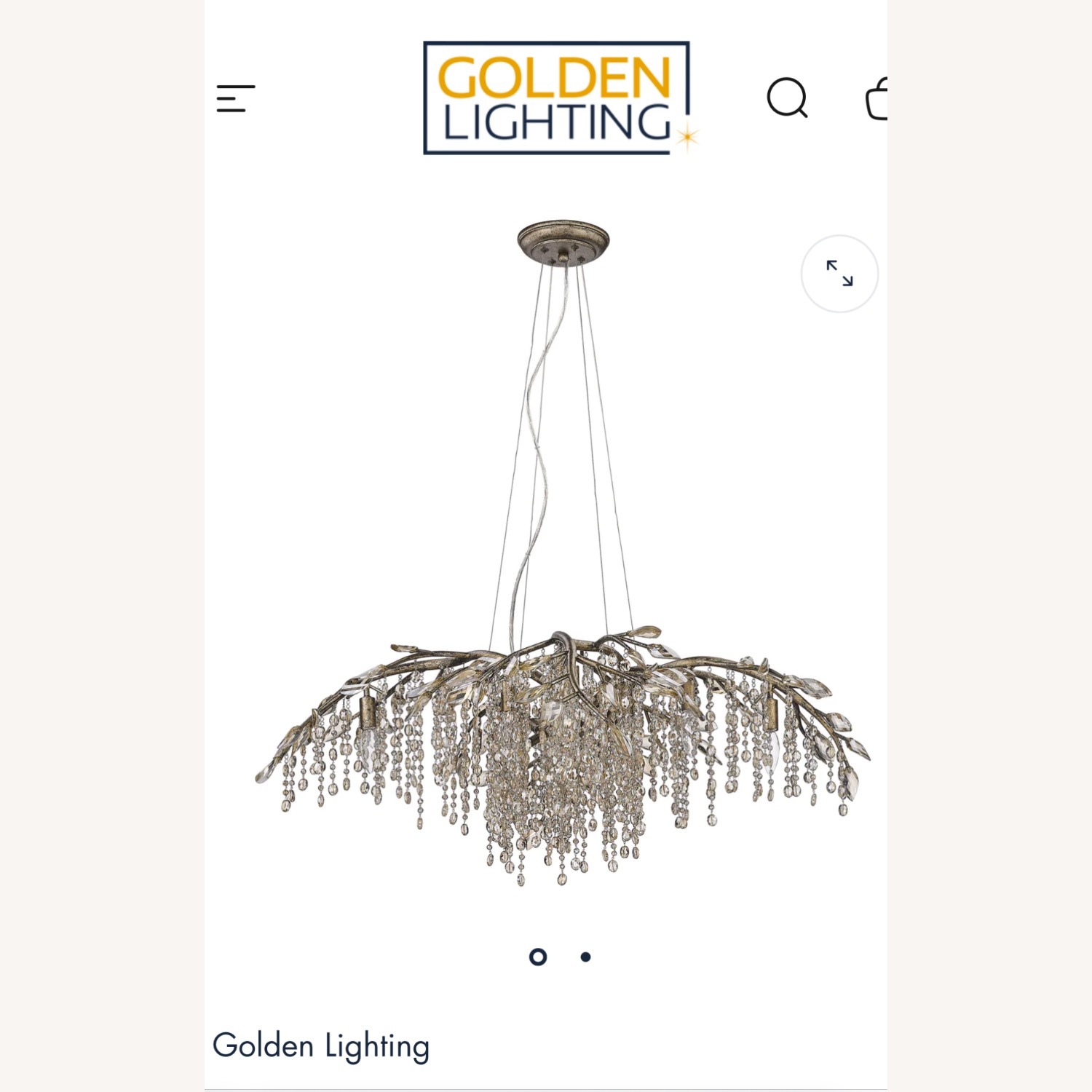 Golden Lighting Autumn Twilight Chandelier - image-3