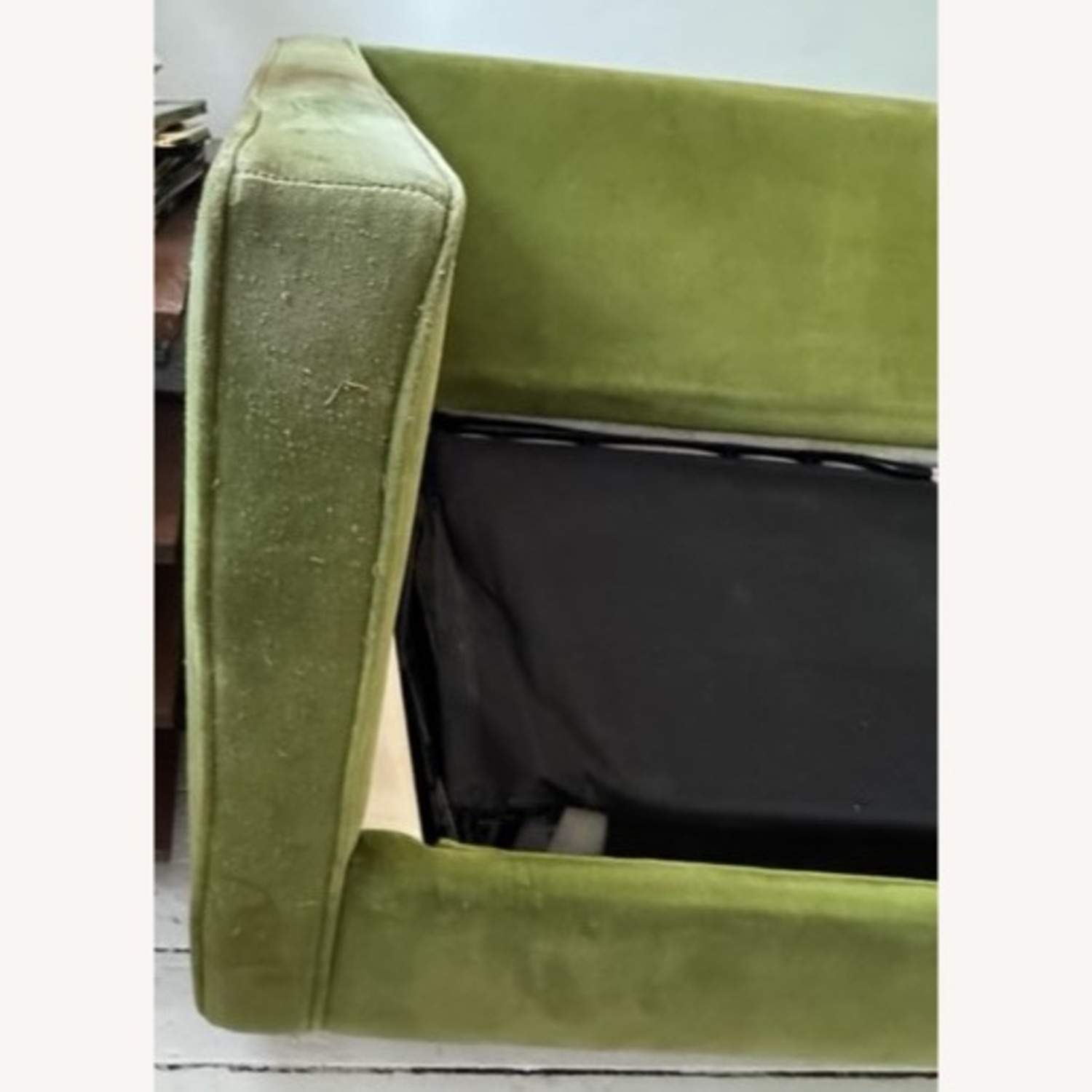 Joybird Briar Green Velvet Sleeper Sofa - image-5