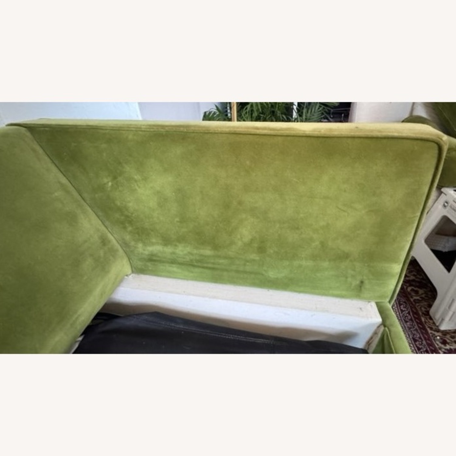 Joybird Briar Green Velvet Sleeper Sofa - image-4