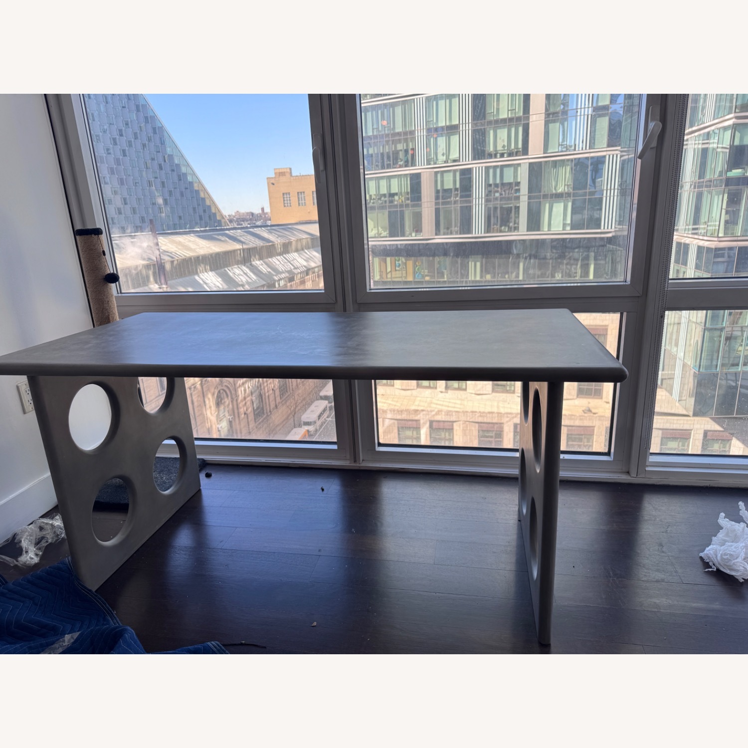 CB2 Otto Grey Concrete Desk - image-2