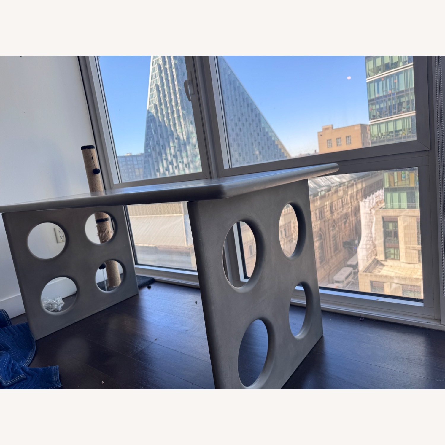 CB2 Otto Grey Concrete Desk - image-1