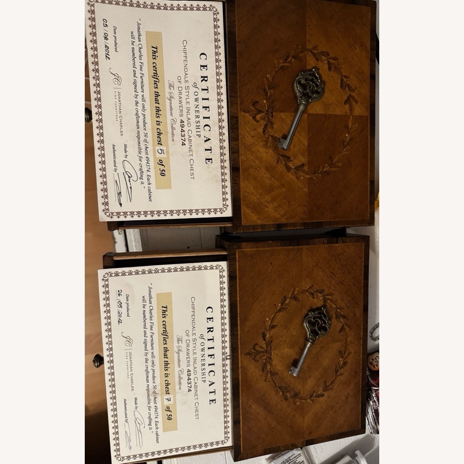 Jonathan Charles Chippendale Chest of Drawers - image-3