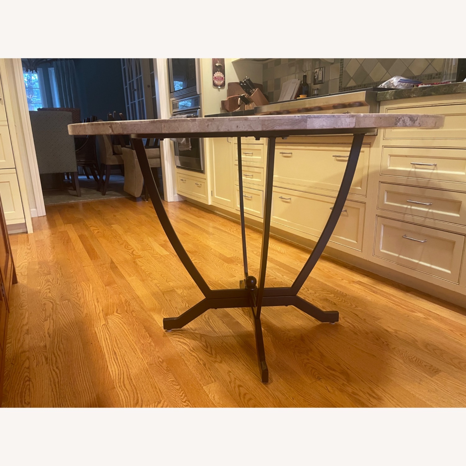 Round Mosaic Stone Dining Table - image-3