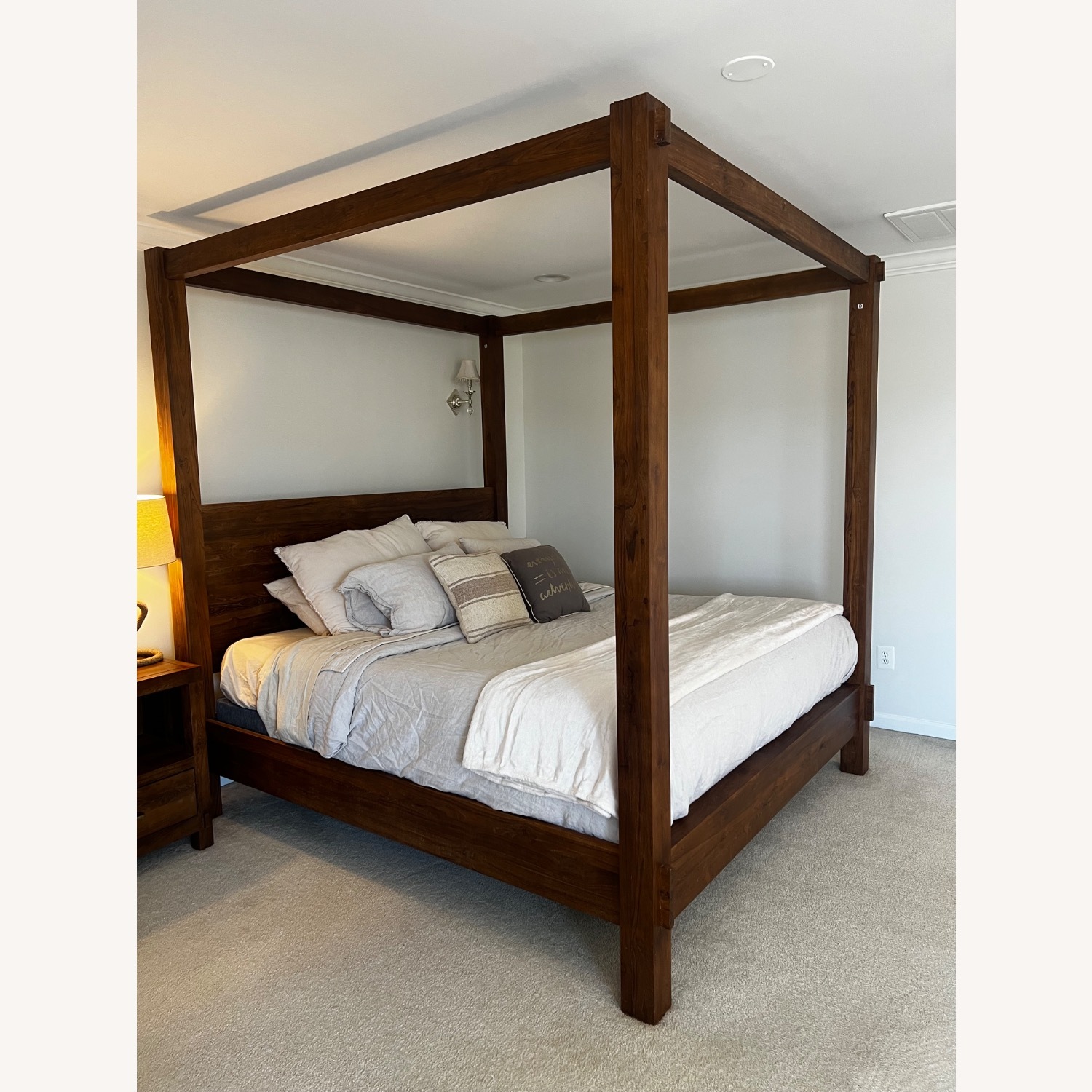 Pottery Barn Menlo Canopy Bed King - image-3