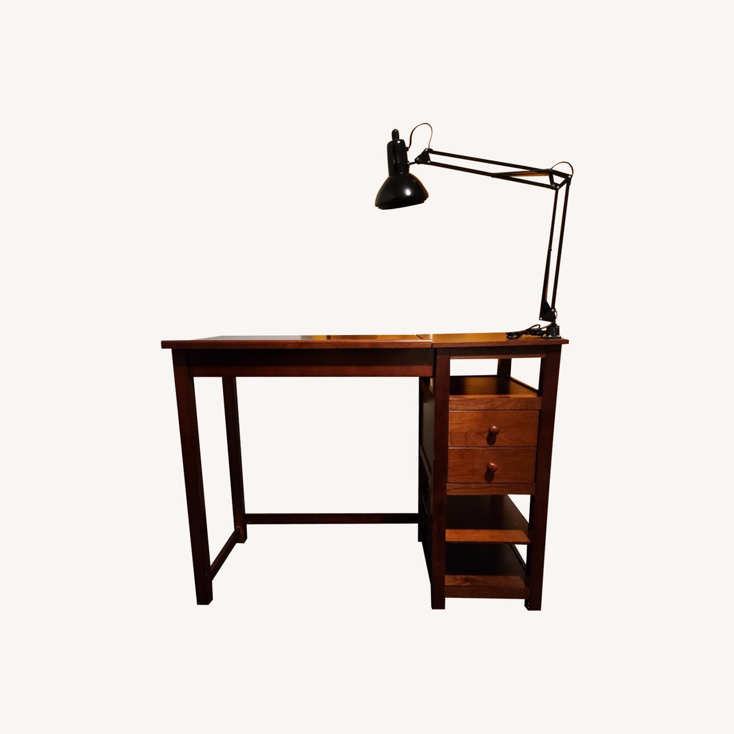 Drawing Table With Lamp Attached - image-0