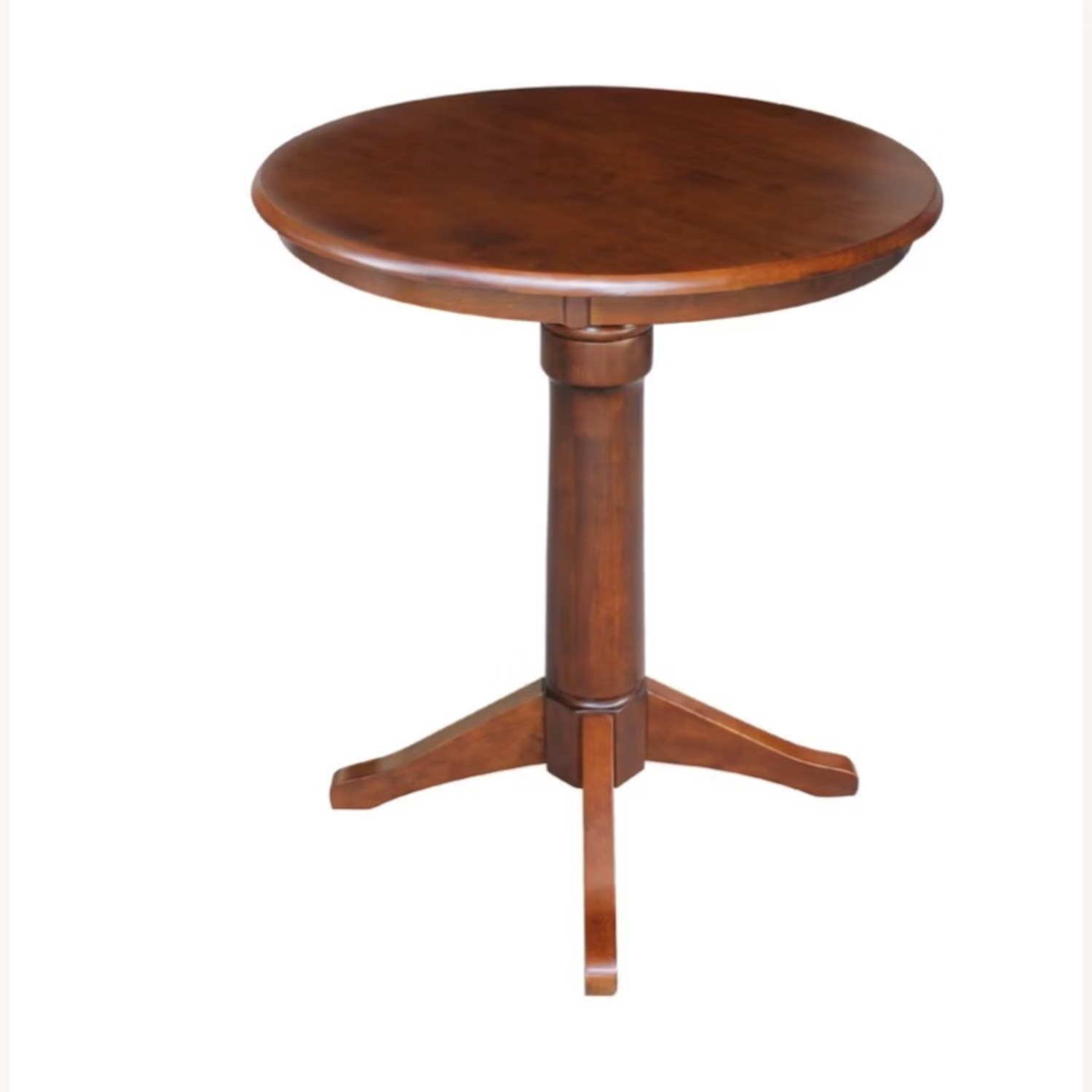 Target 30" Nick Round Top Pedestal Table Espresso - image-2