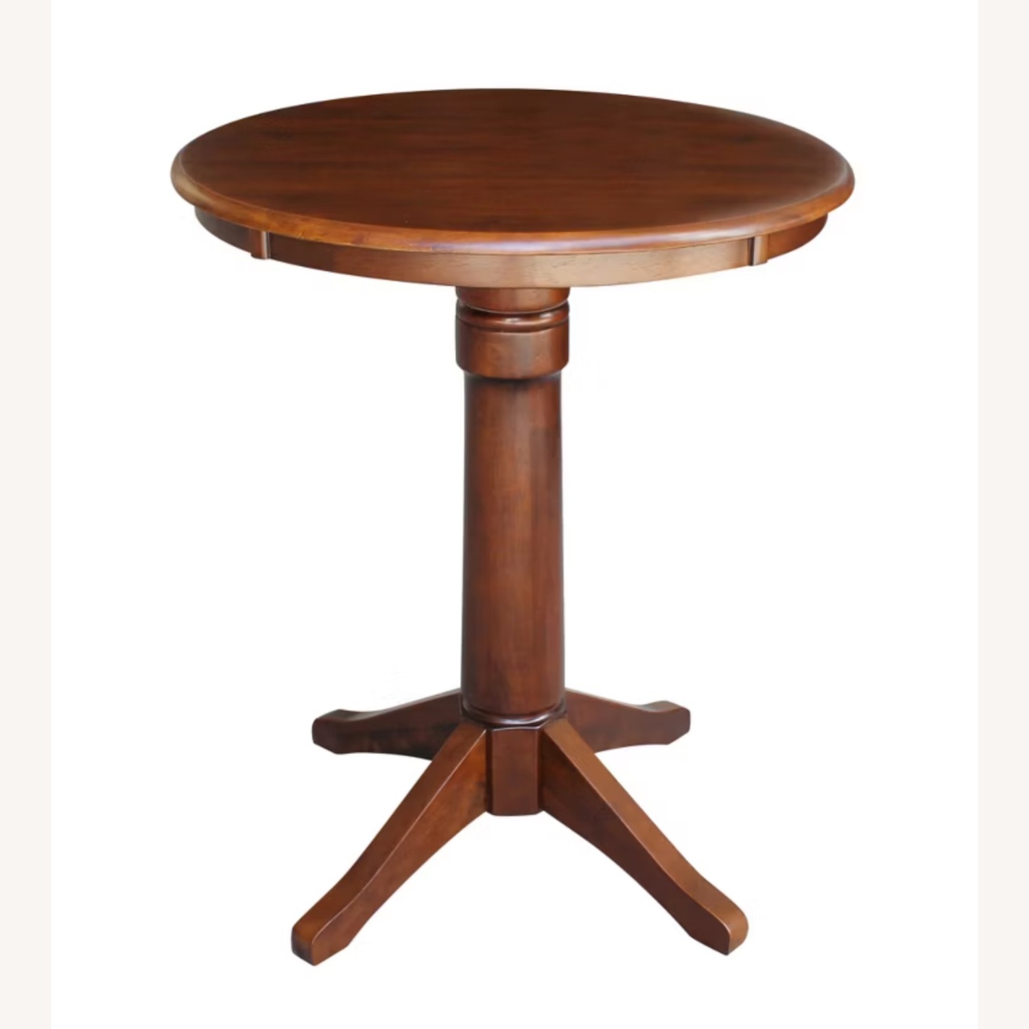Target 30" Nick Round Top Pedestal Table Espresso - image-1
