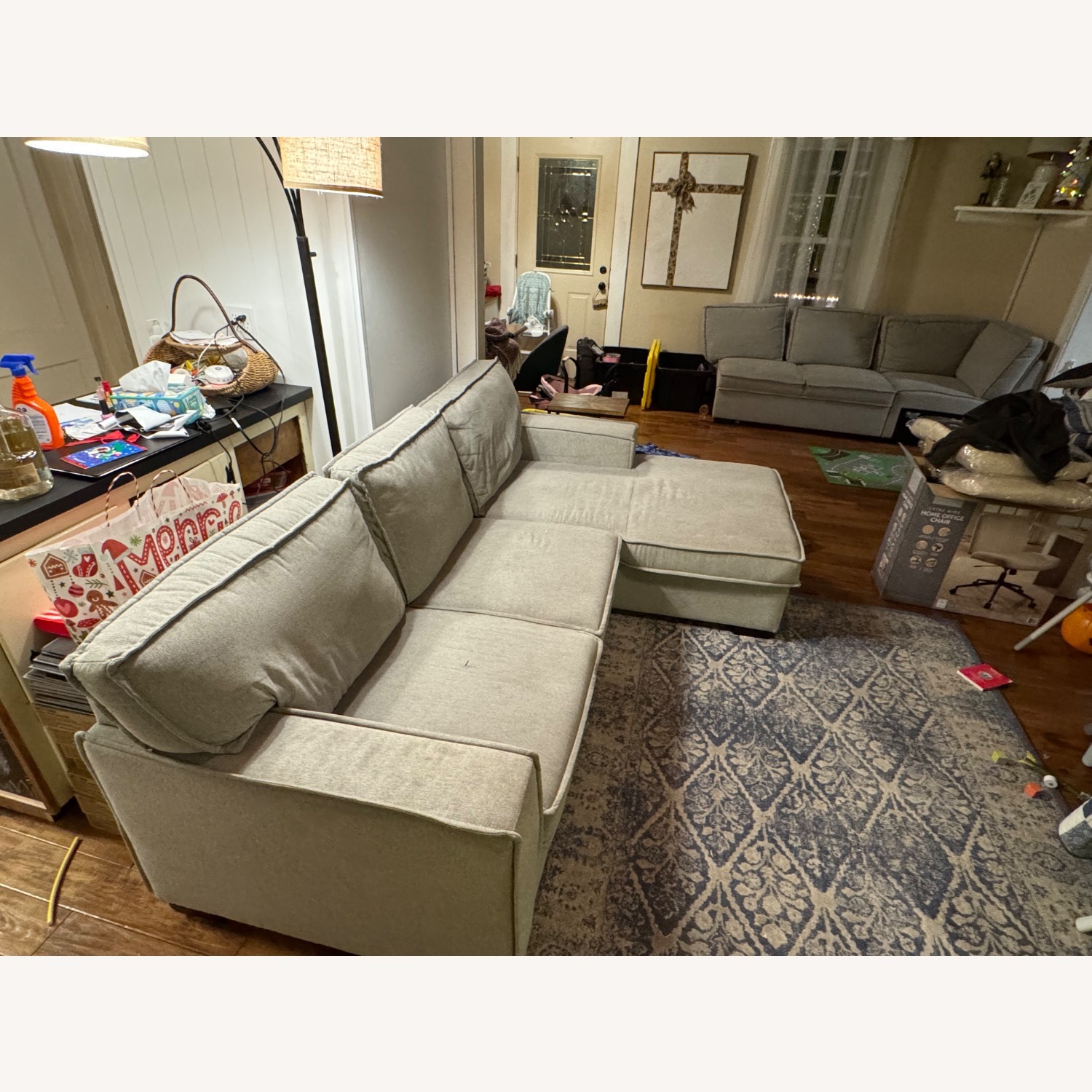 Bob's Discount Playscape Grey Fabric Sectional - image-2