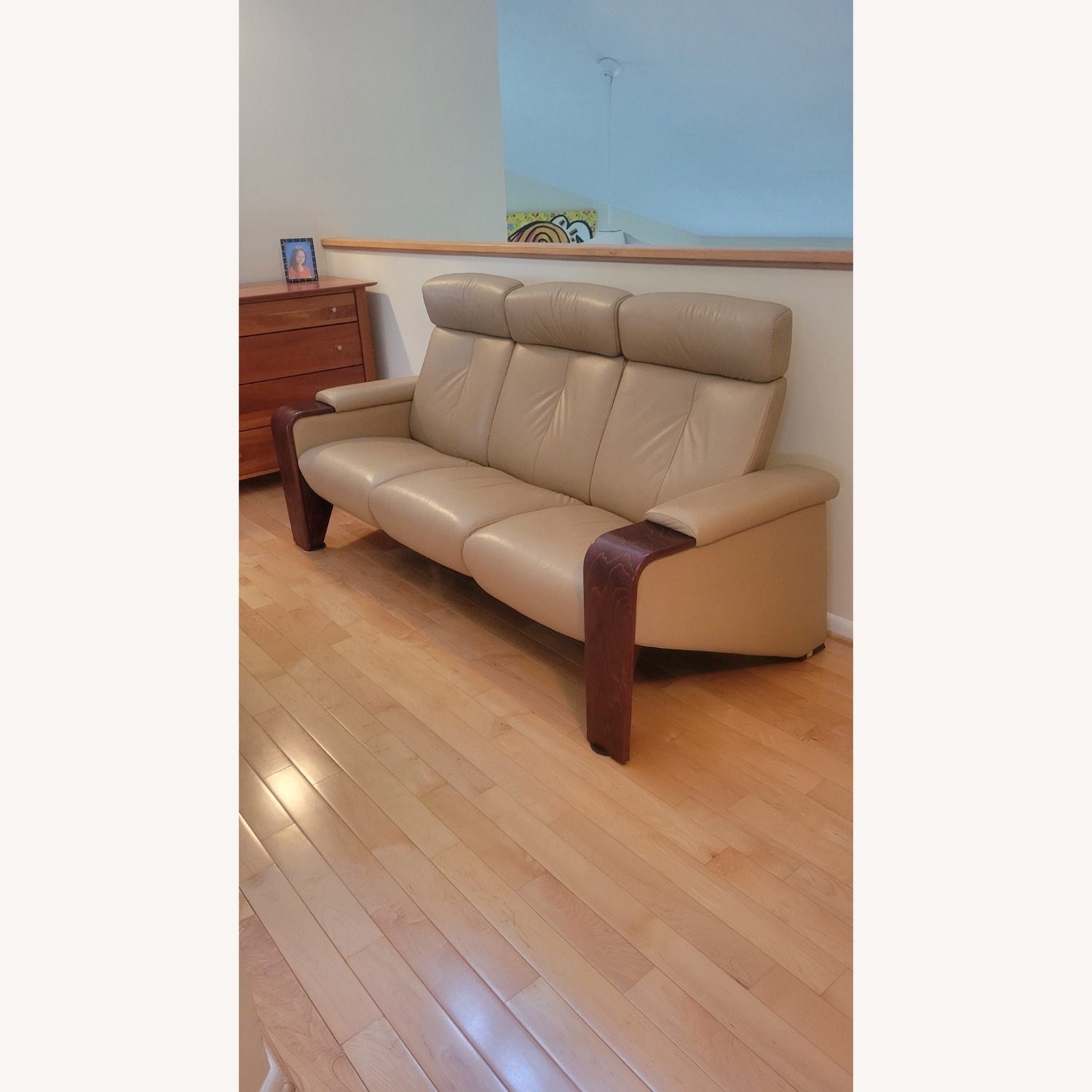 Ekornes Stressless Leather Couch - image-1