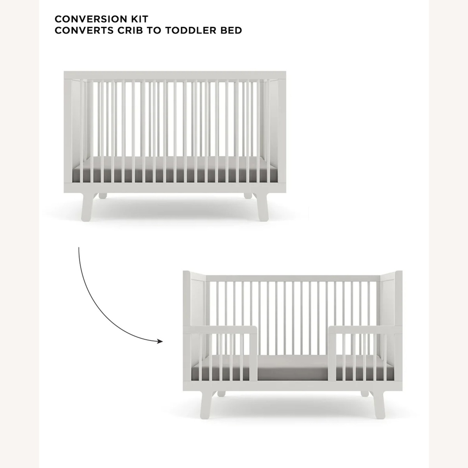 Oeuf Sparrow Crib with Conversion Kit - image-3