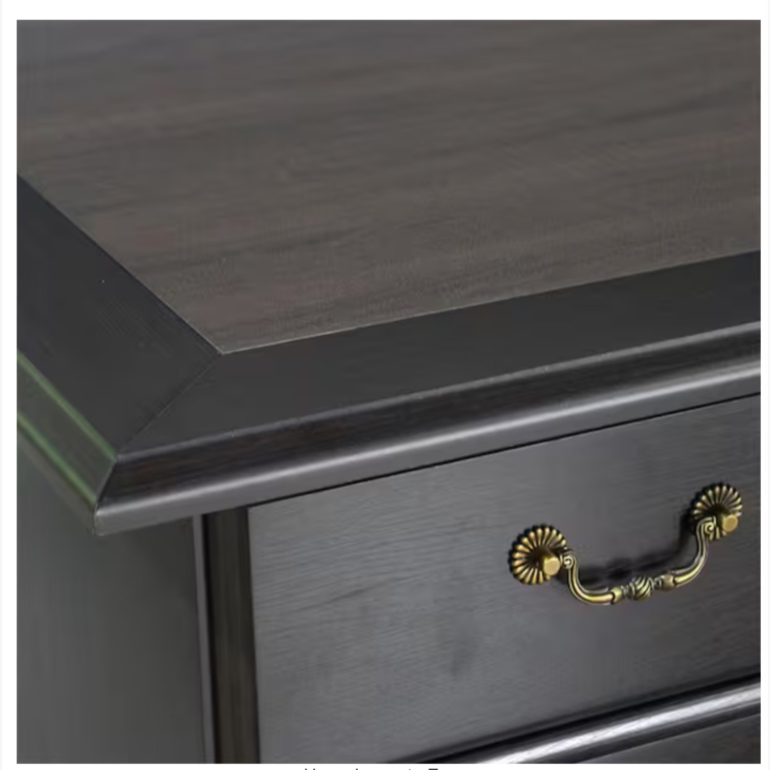 Espresso Wood 7-Drawer Executive Desk - image-3