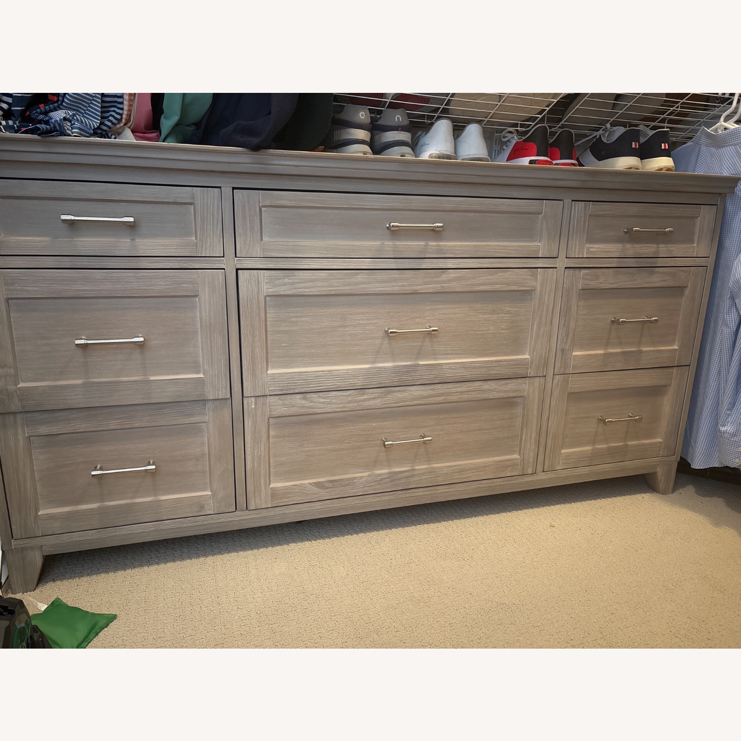 Pottery Barn Hampton Dresser Gray - image-1