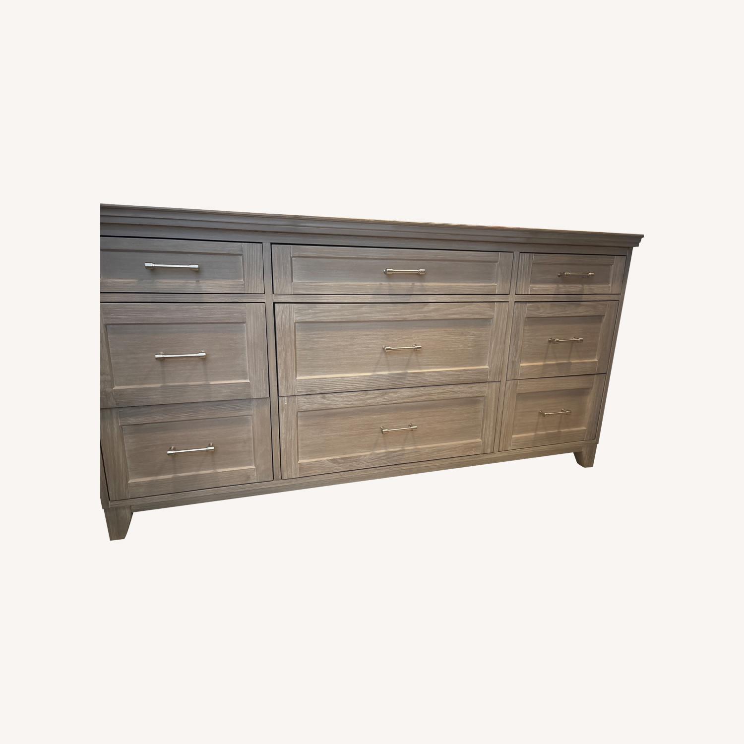 Pottery Barn Hampton Dresser Gray - image-7