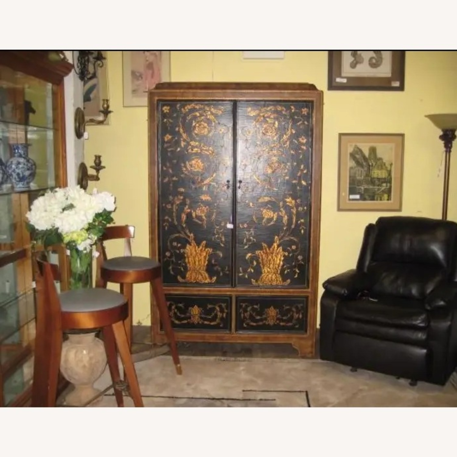 Vintage Regency Maitland Smith Armoire - image-1