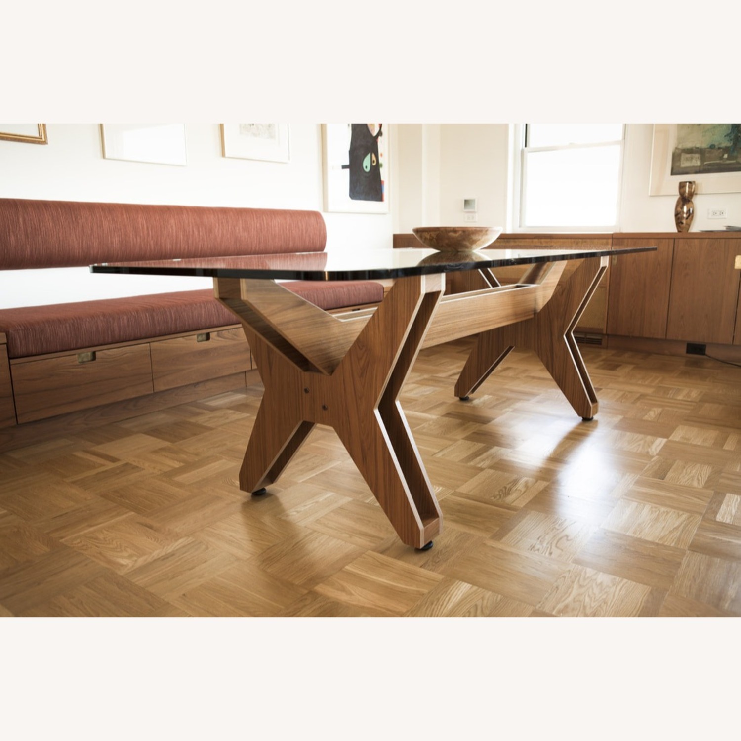 Robert Marino Architects Glass Topped Dining Table - image-2