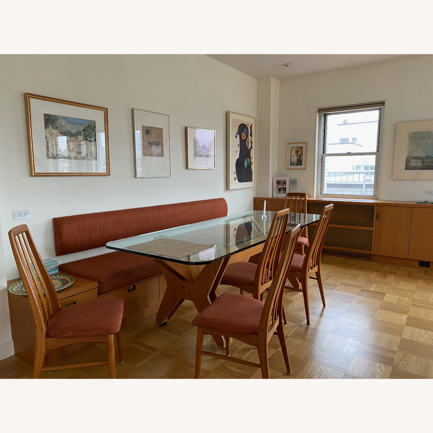 Robert Marino Architects Glass Topped Dining Table - image-1