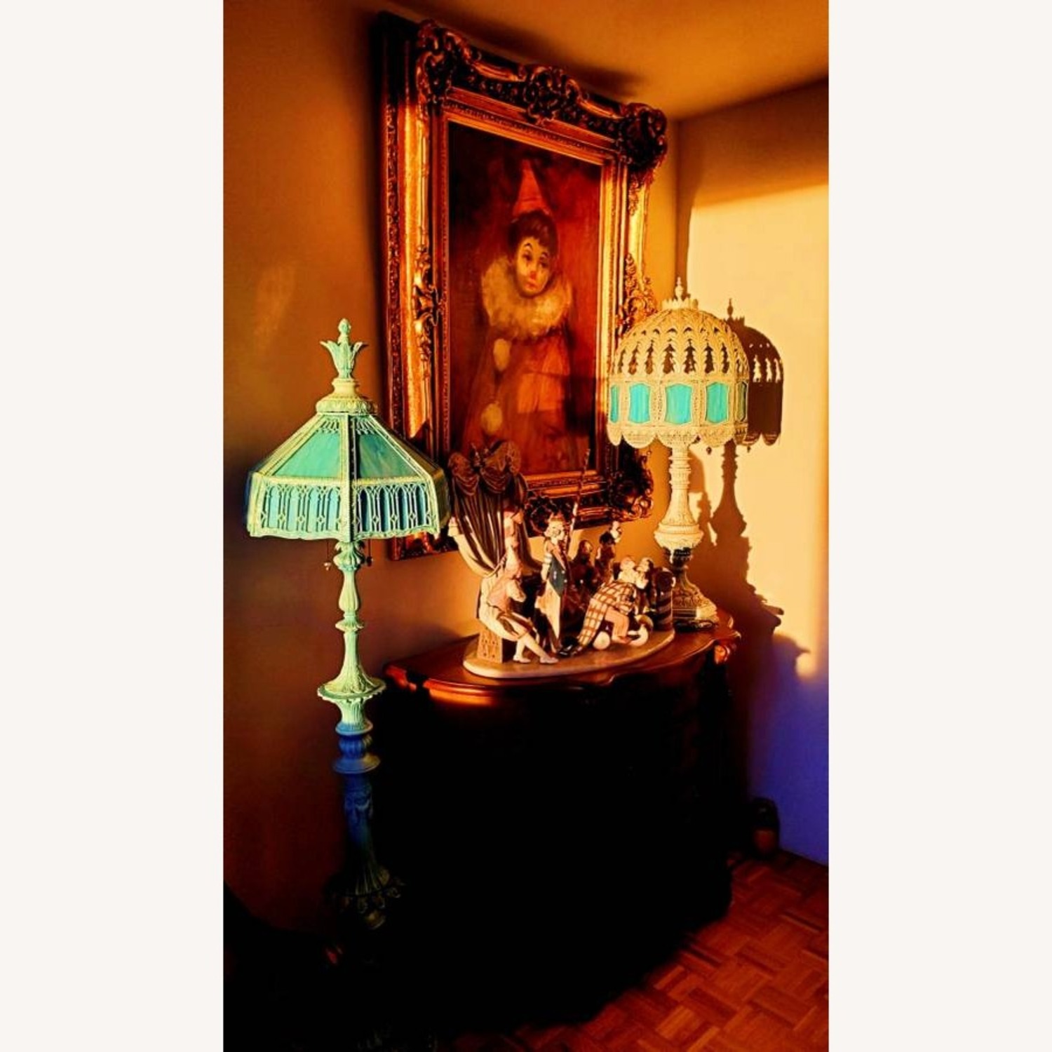 Large Oil Painting Ornate Frame  - image-1