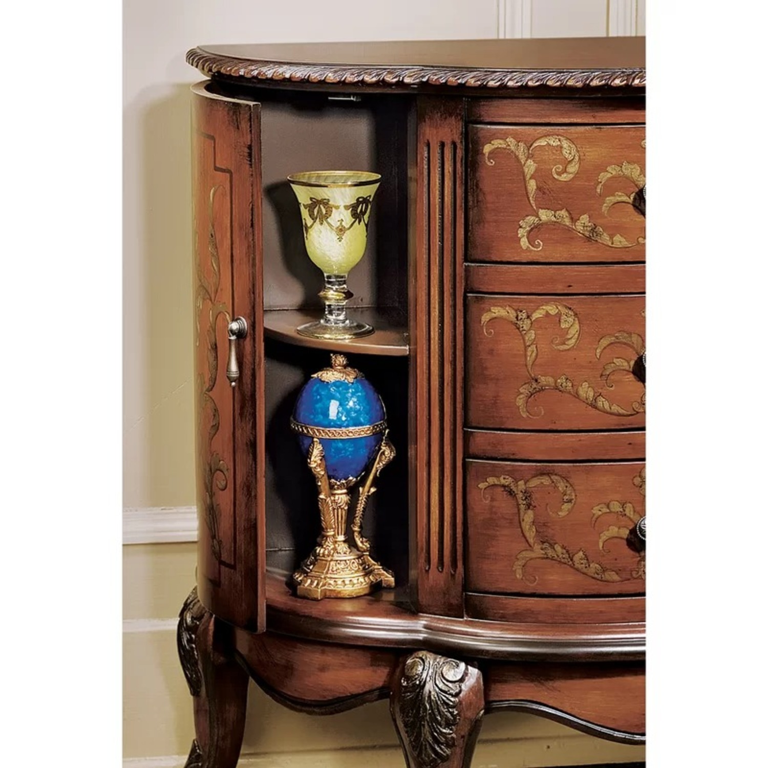 Half Circle Accent Cabinet - image-3