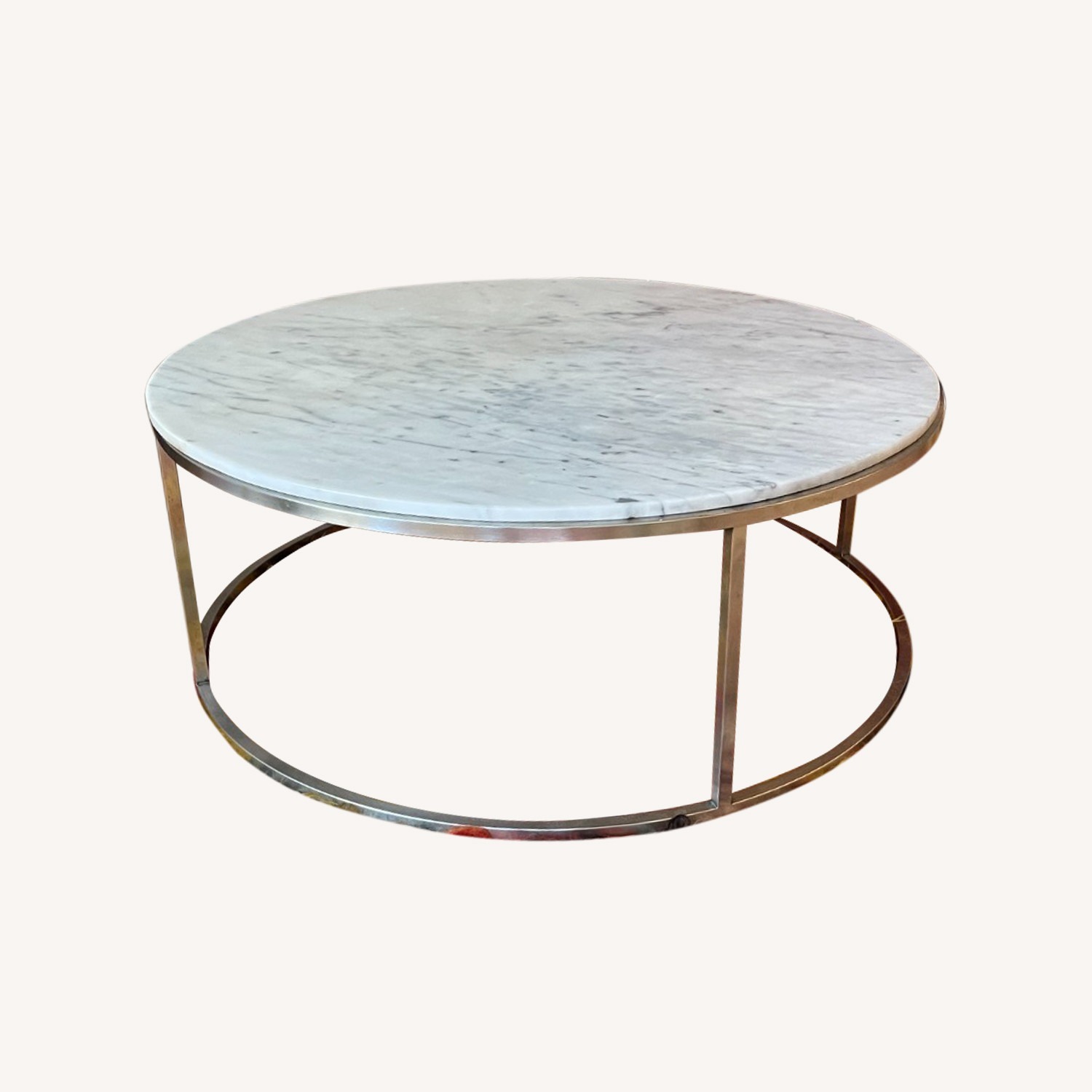 Design Within Reach Rubik Arabescato Marble Coffee Table - image-1