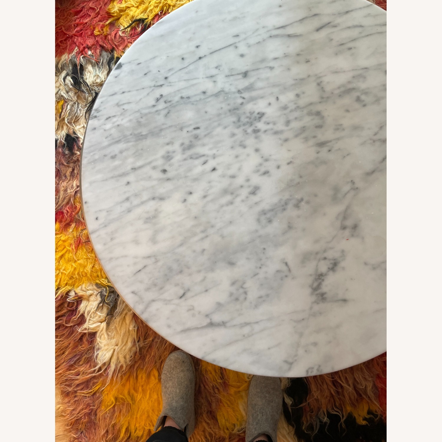 Design Within Reach Rubik Arabescato Marble Coffee Table - image-2