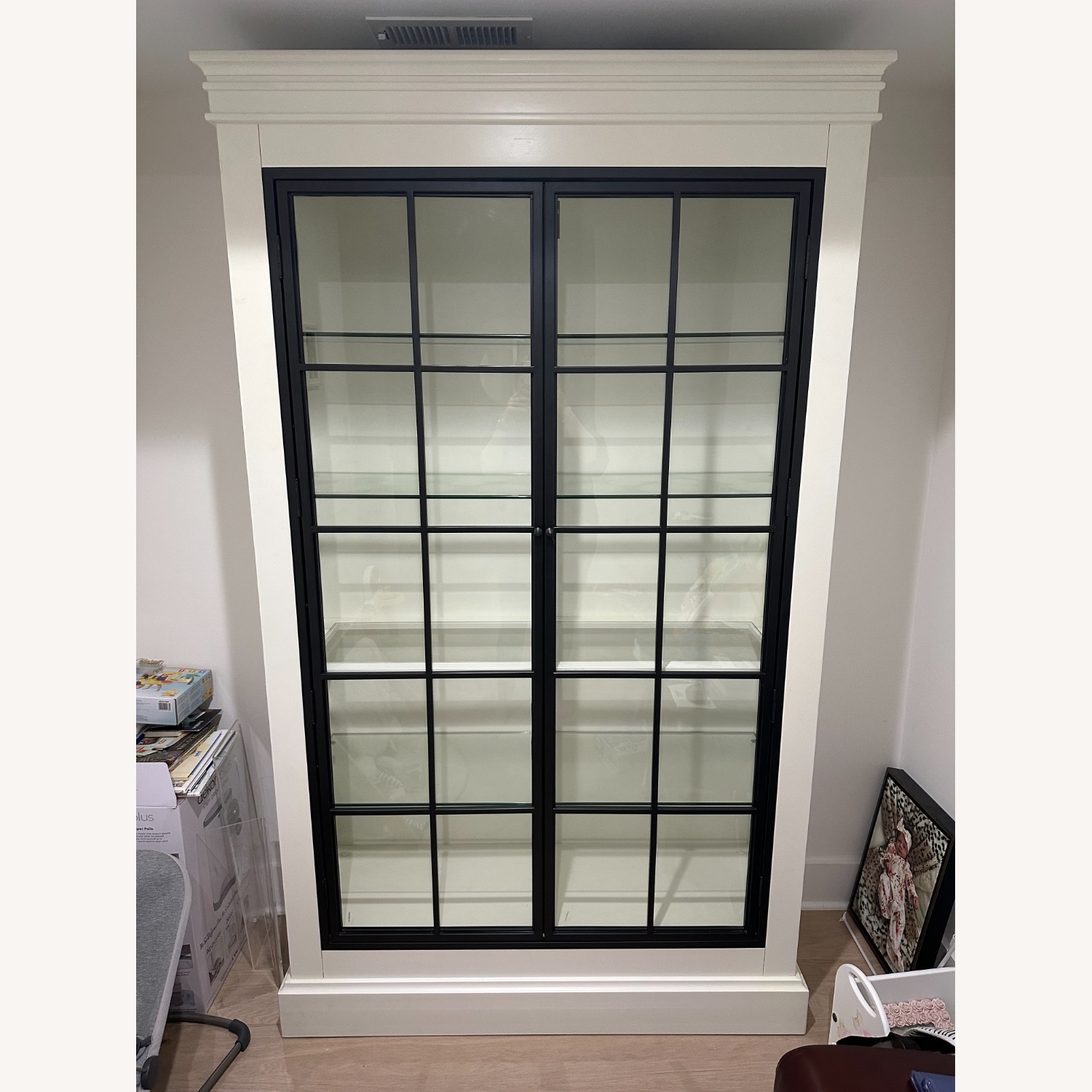 Ballard Delano Glass Door Cabinet - image-1