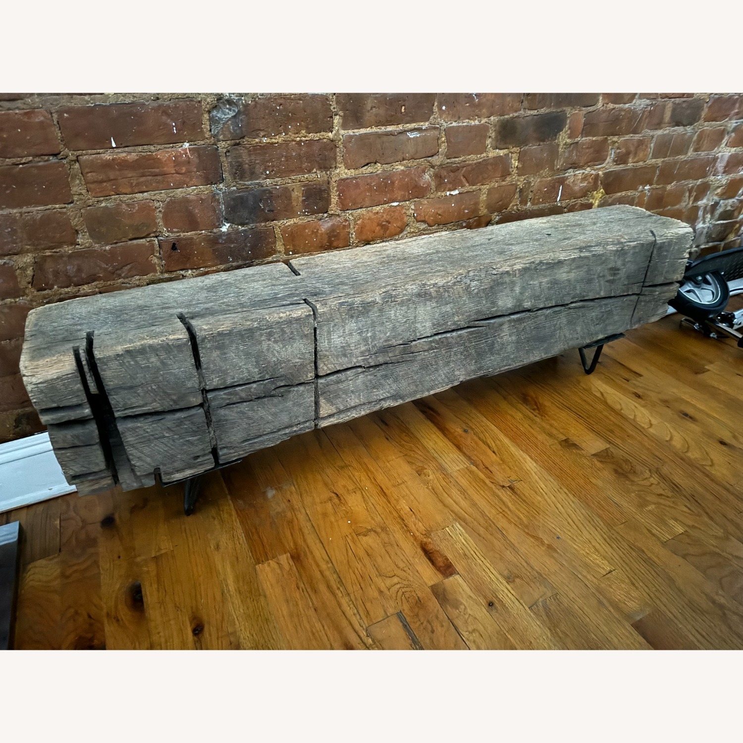 Railroad Tie Bench - image-0