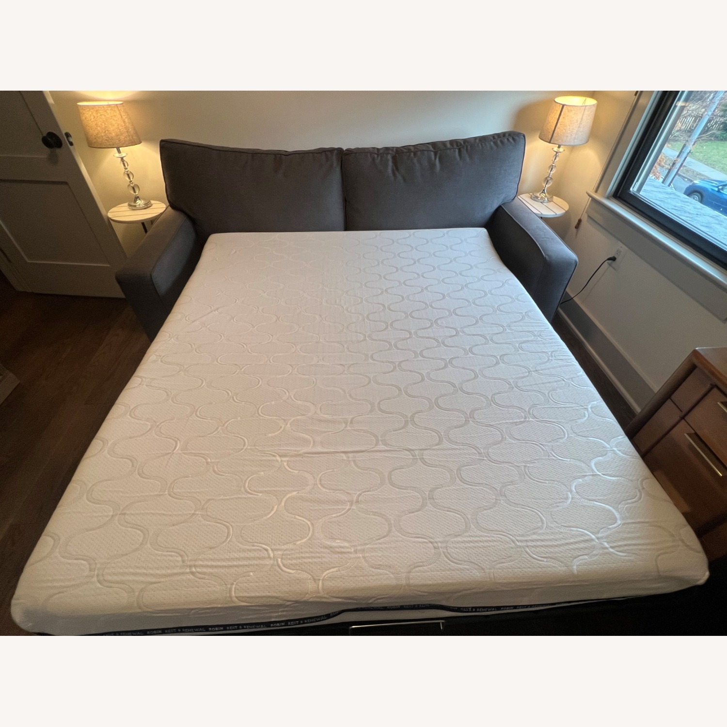 PB Comfort Square Arm Sleeper Sofa - image-5