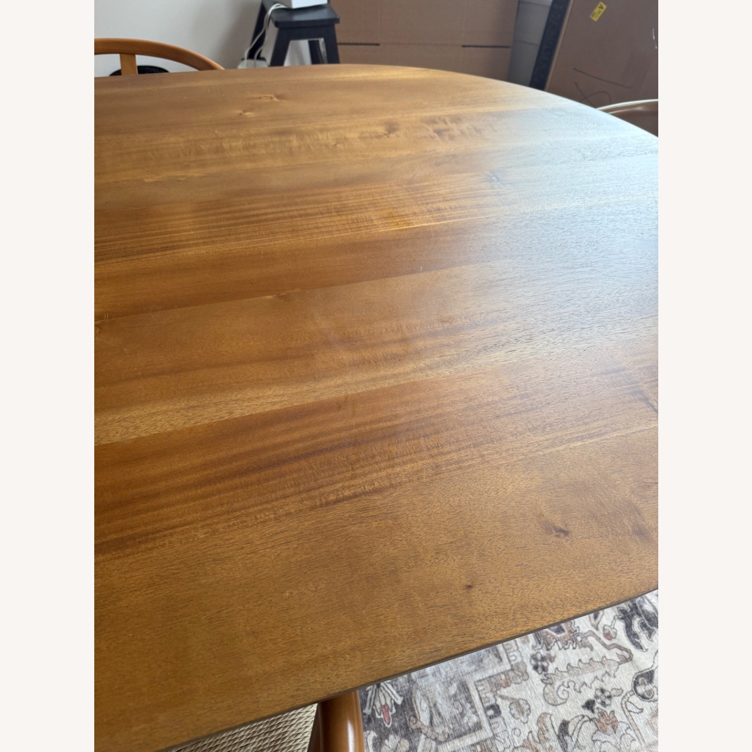 World Market Russo Extra Long Oval Fluted Wood Dining Table - image-4