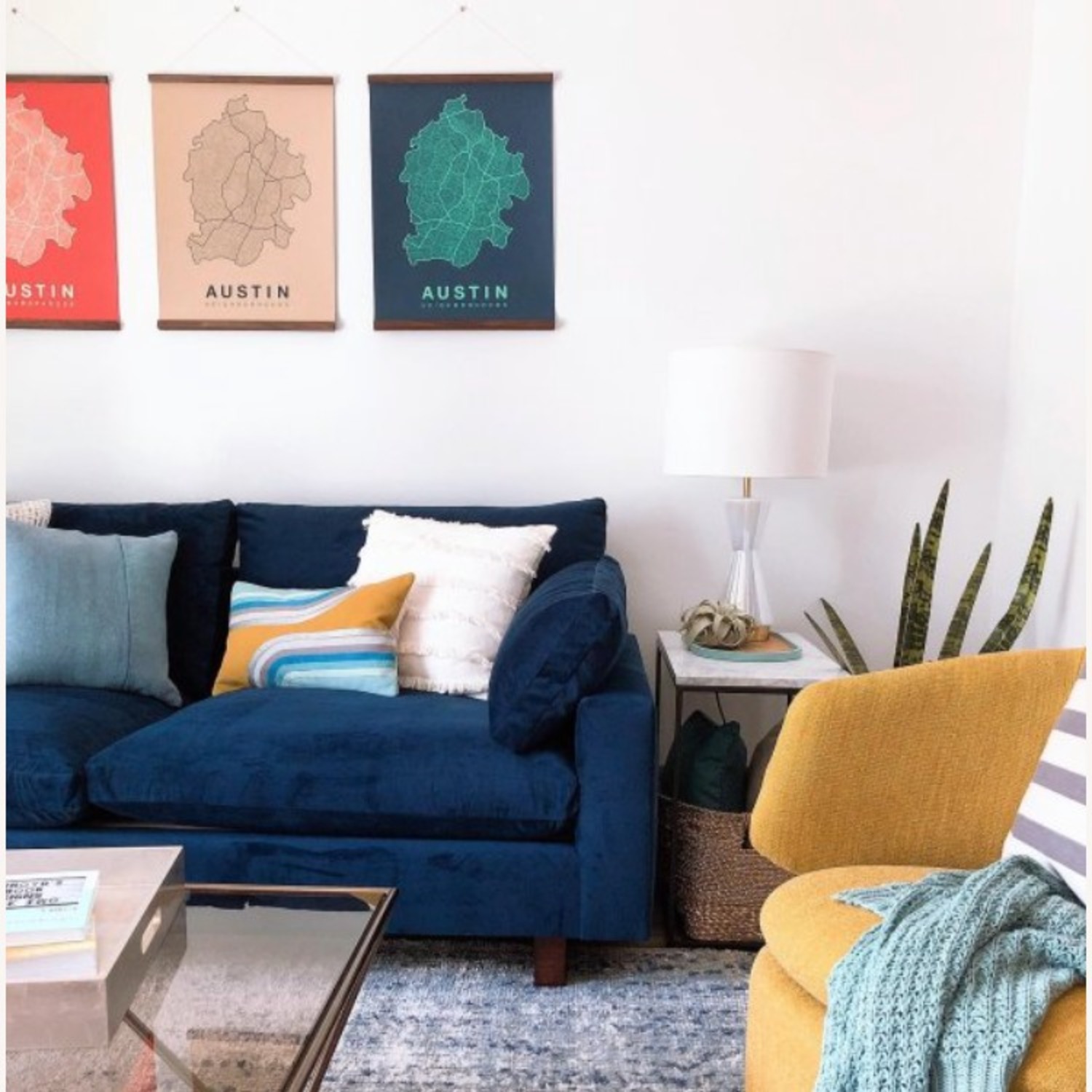 West Elm Streamline Marble C-Side Table - image-3