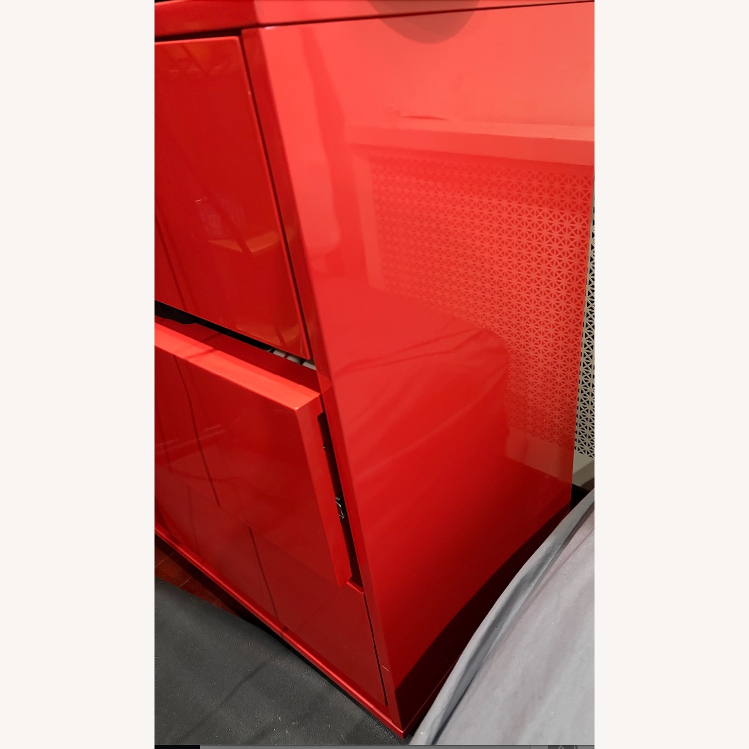CB2 Modern Lobster Red Dresser - image-3