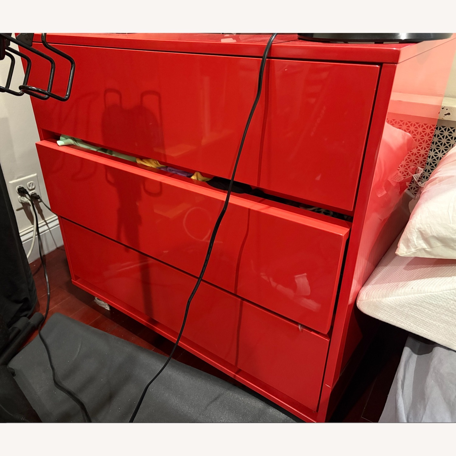 CB2 Modern Lobster Red Dresser - image-4