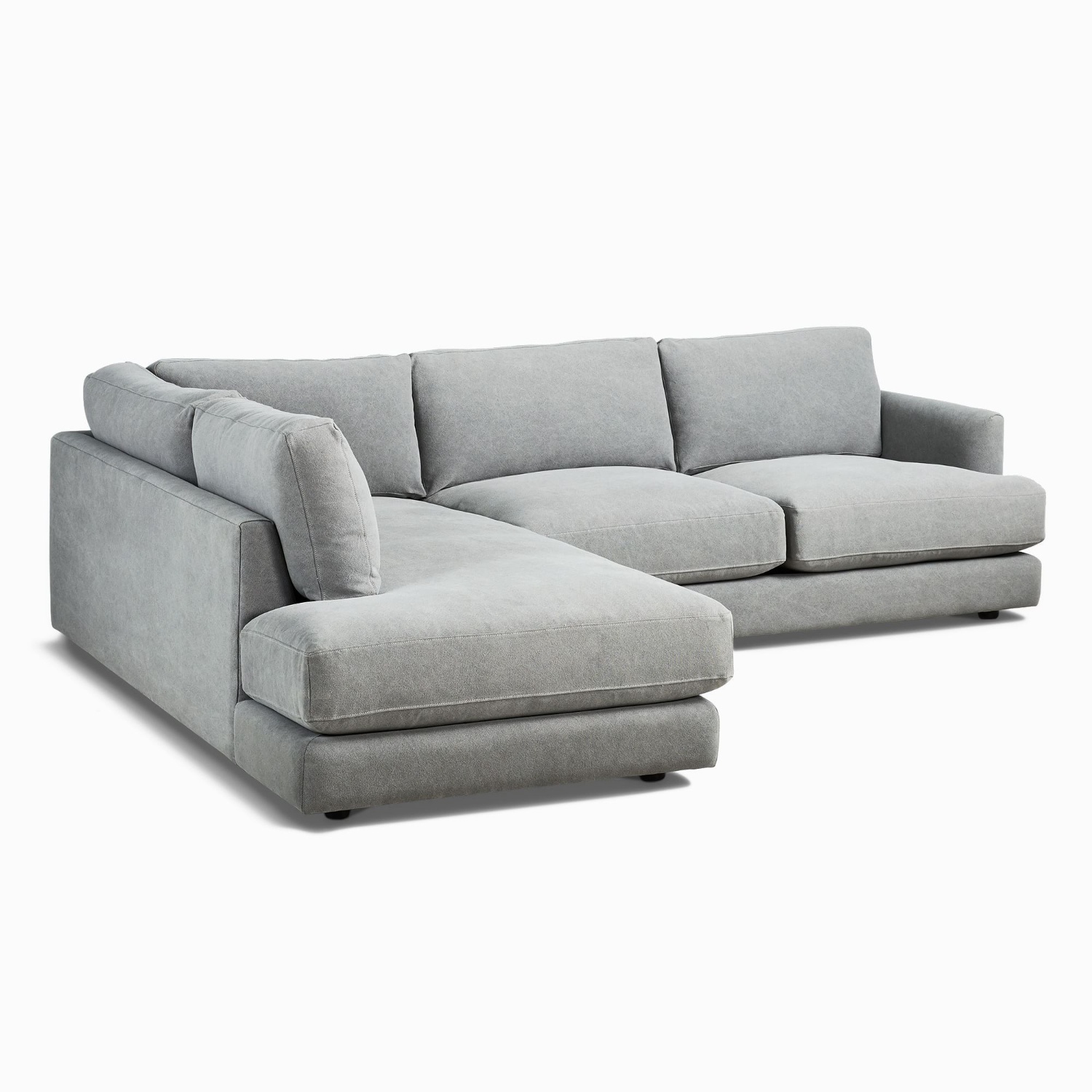 West Elm Haven Bumper Chaise Sectional Sofa - image-5