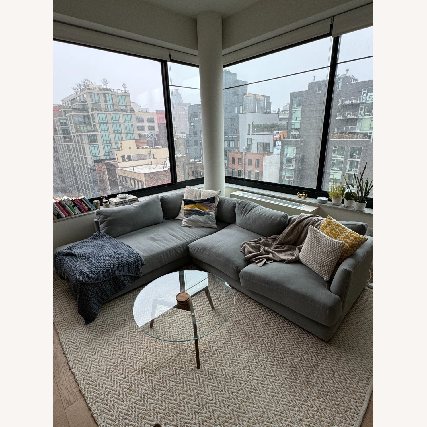 West Elm Haven Bumper Chaise Sectional Sofa - image-1