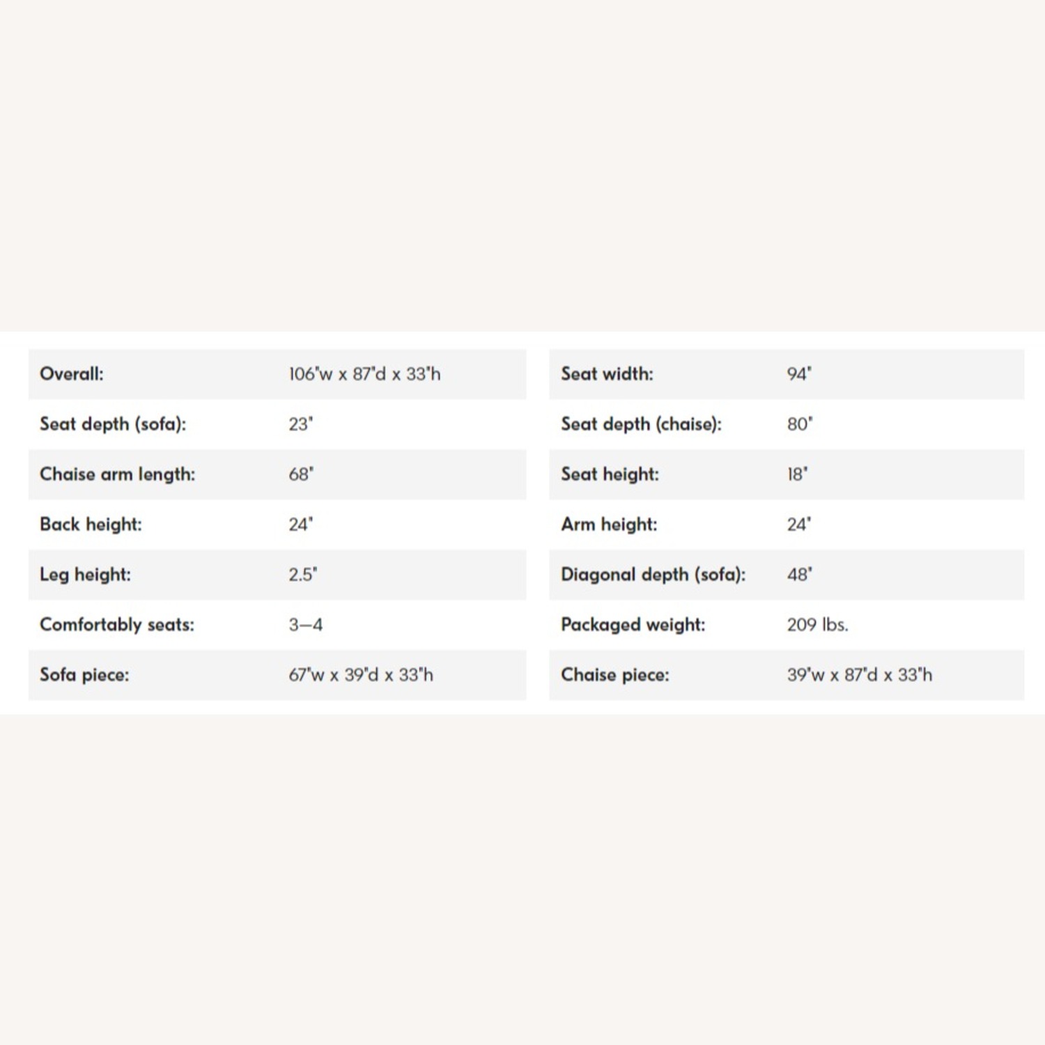 West Elm Haven Bumper Chaise Sectional Sofa - image-4