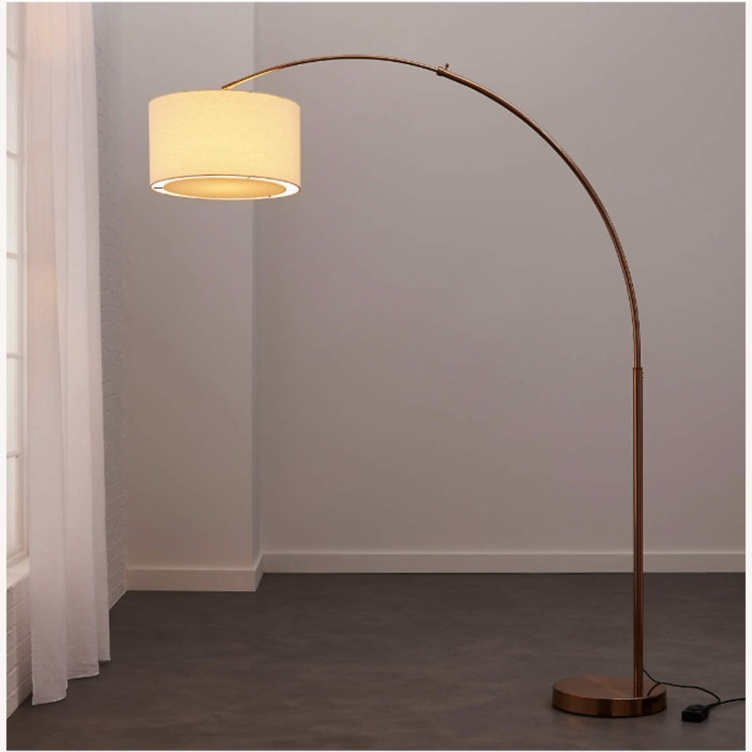 CB2 Big Dipper Arc Brass Floor Lamp - image-2