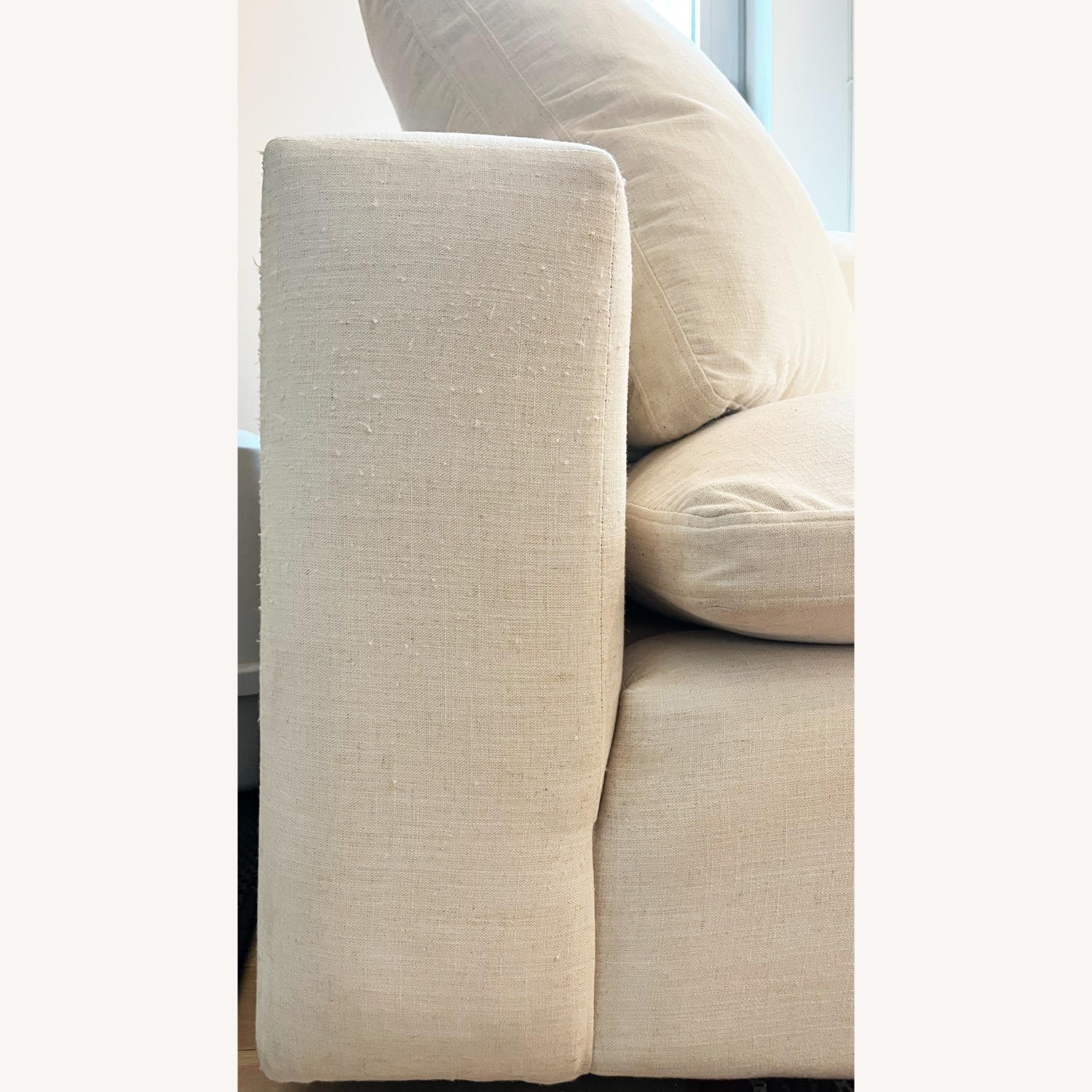 Living Spaces Utopia 96" White Utopia Couch - image-8