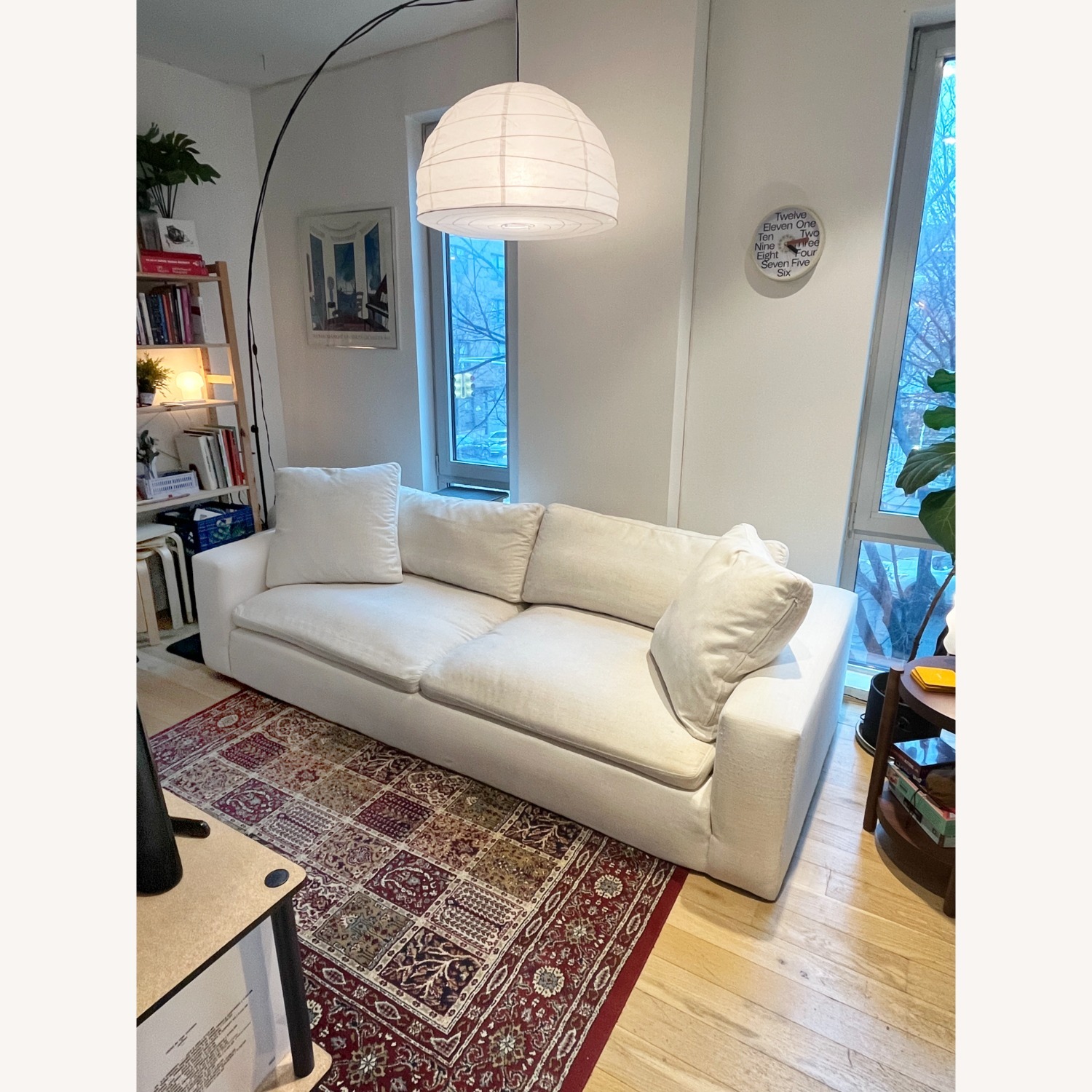 Living Spaces Utopia 96" White Utopia Couch - image-3