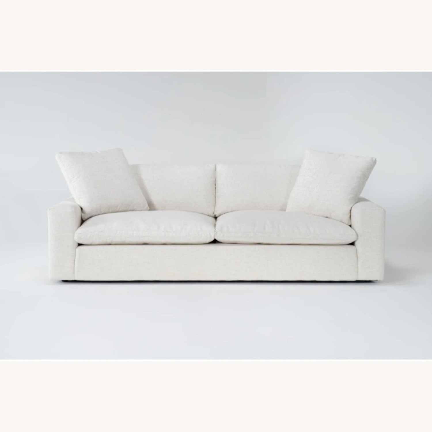 Living Spaces Utopia 96" White Utopia Couch - image-9