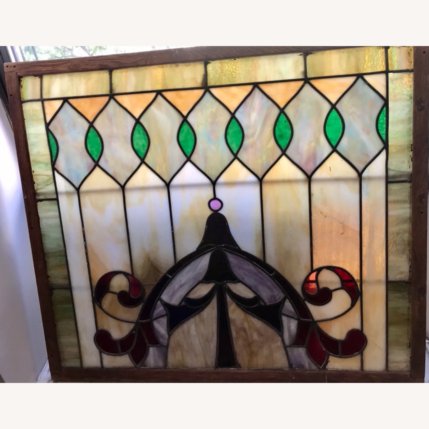 Stunning Lead Stained Glass Window - image-3