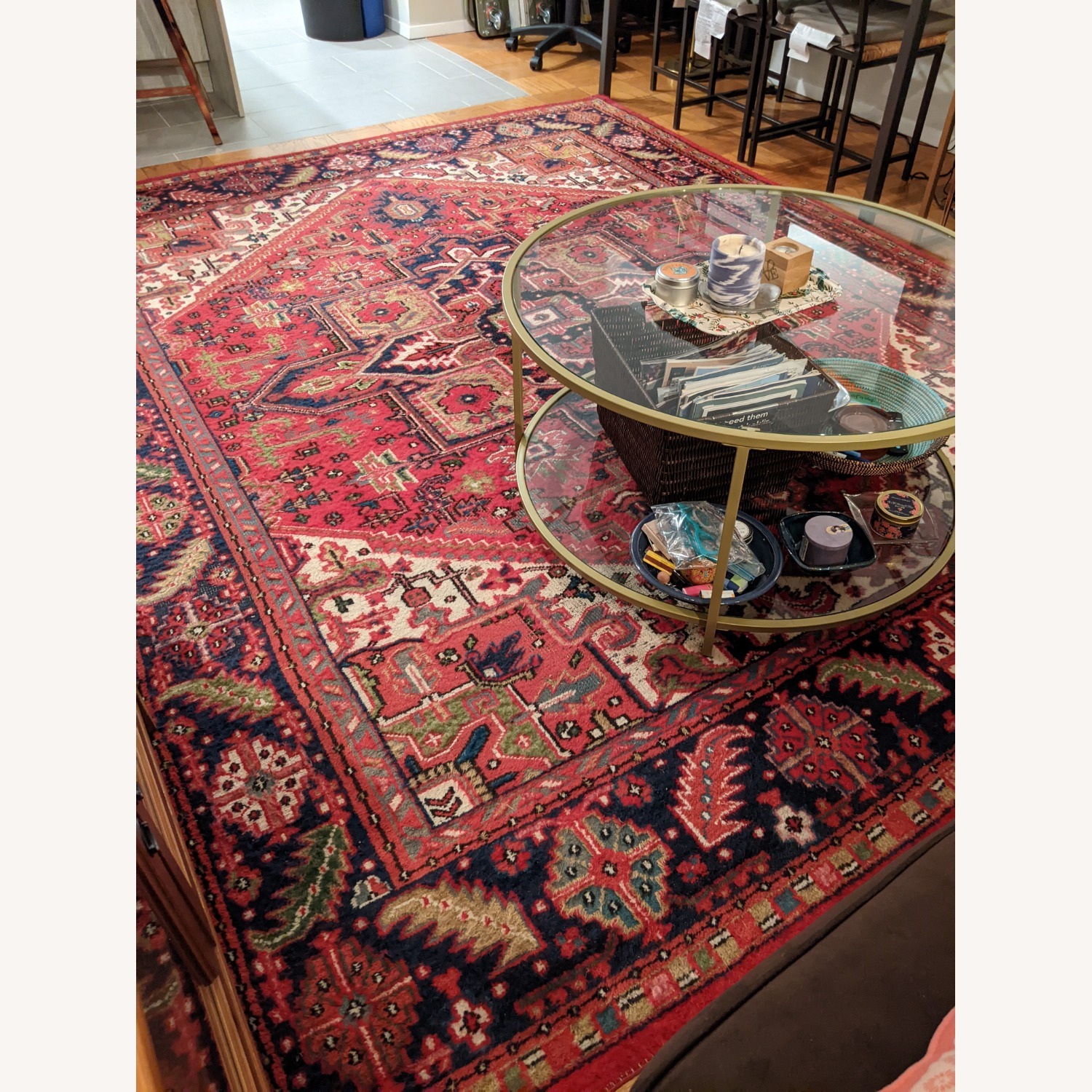 Red Kuwait Rug Elegant Red Middle Eastern Rug 8X10 - AptDeco
