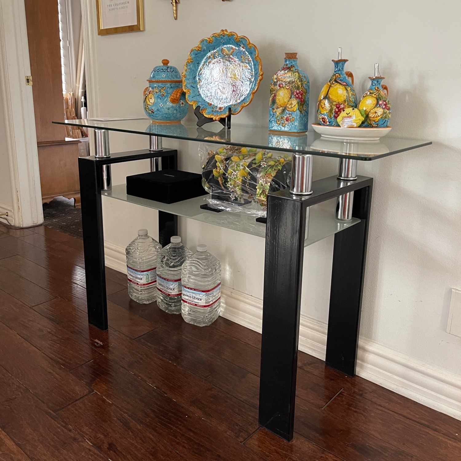 Glass Console Table for Entryway  - image-1