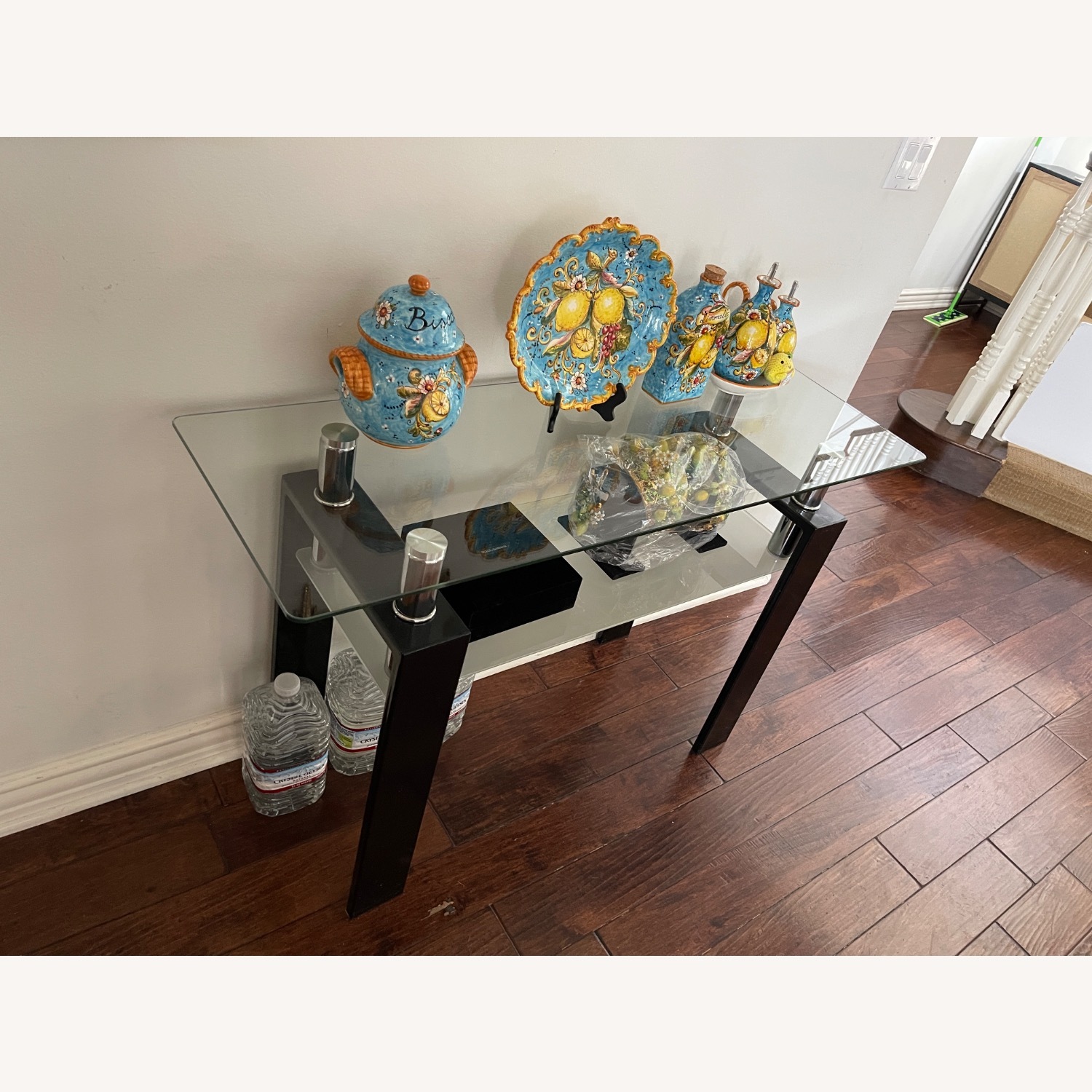 Glass Console Table for Entryway  - image-2