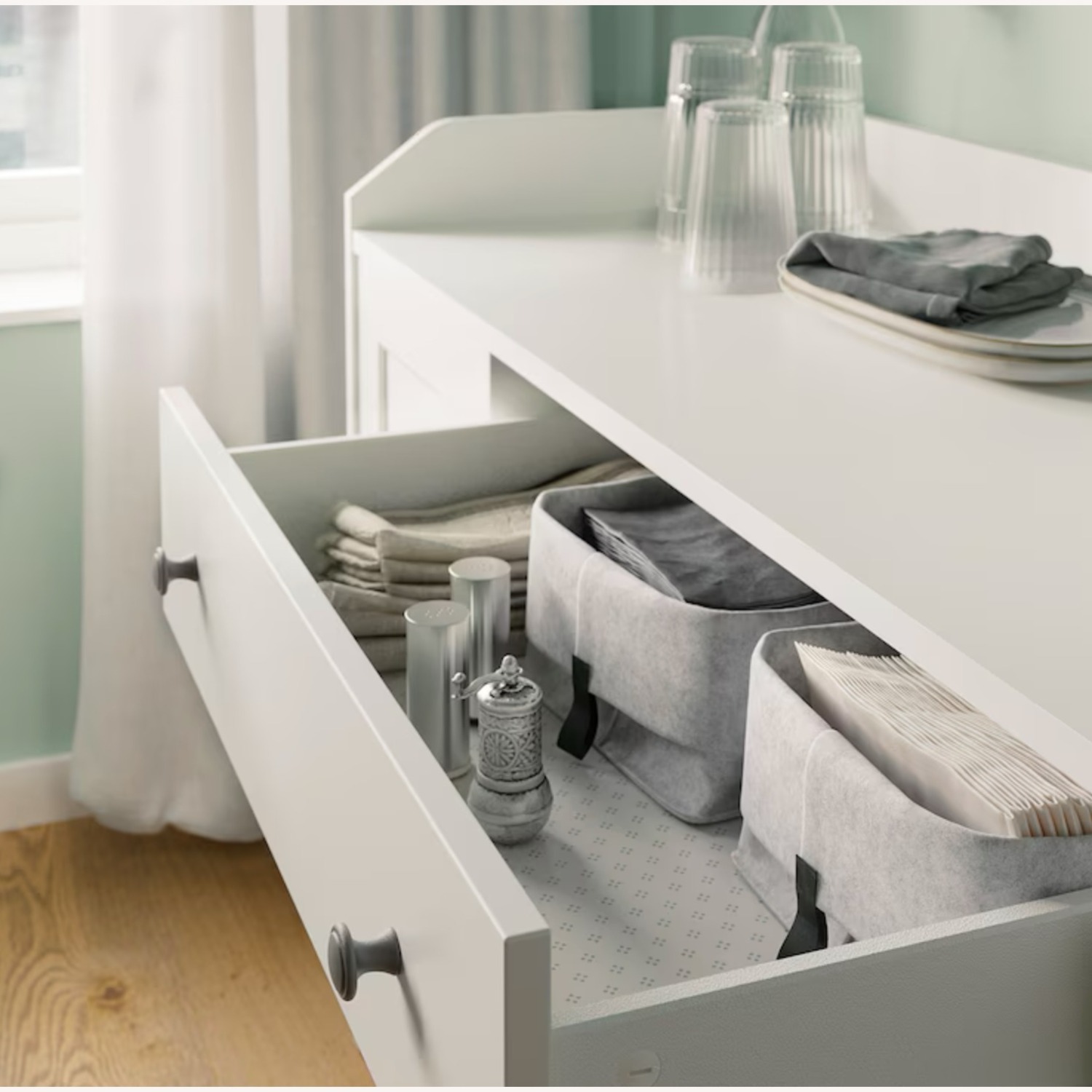 IKEA HAUGA Sideboard White - image-3