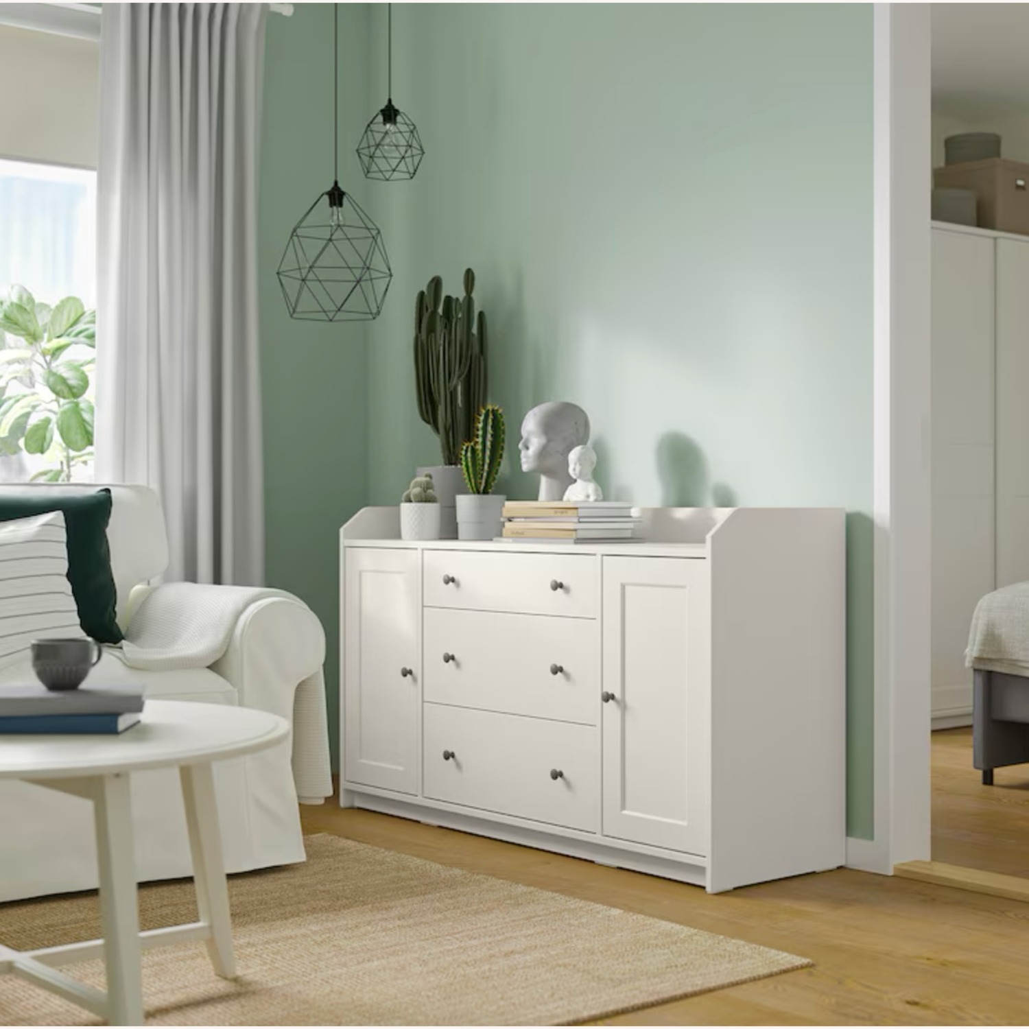 IKEA HAUGA Sideboard White - AptDeco