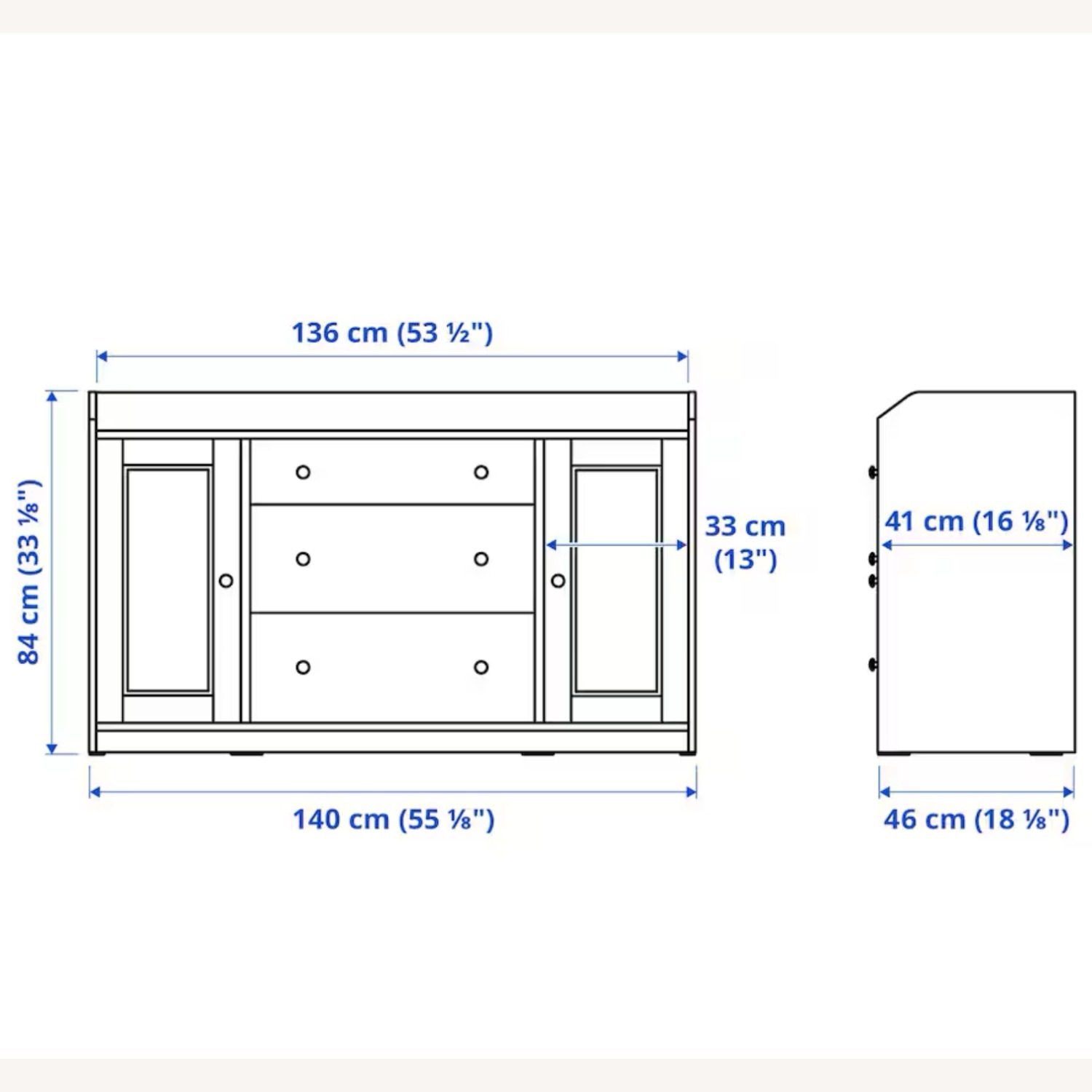 IKEA HAUGA Sideboard White - image-4