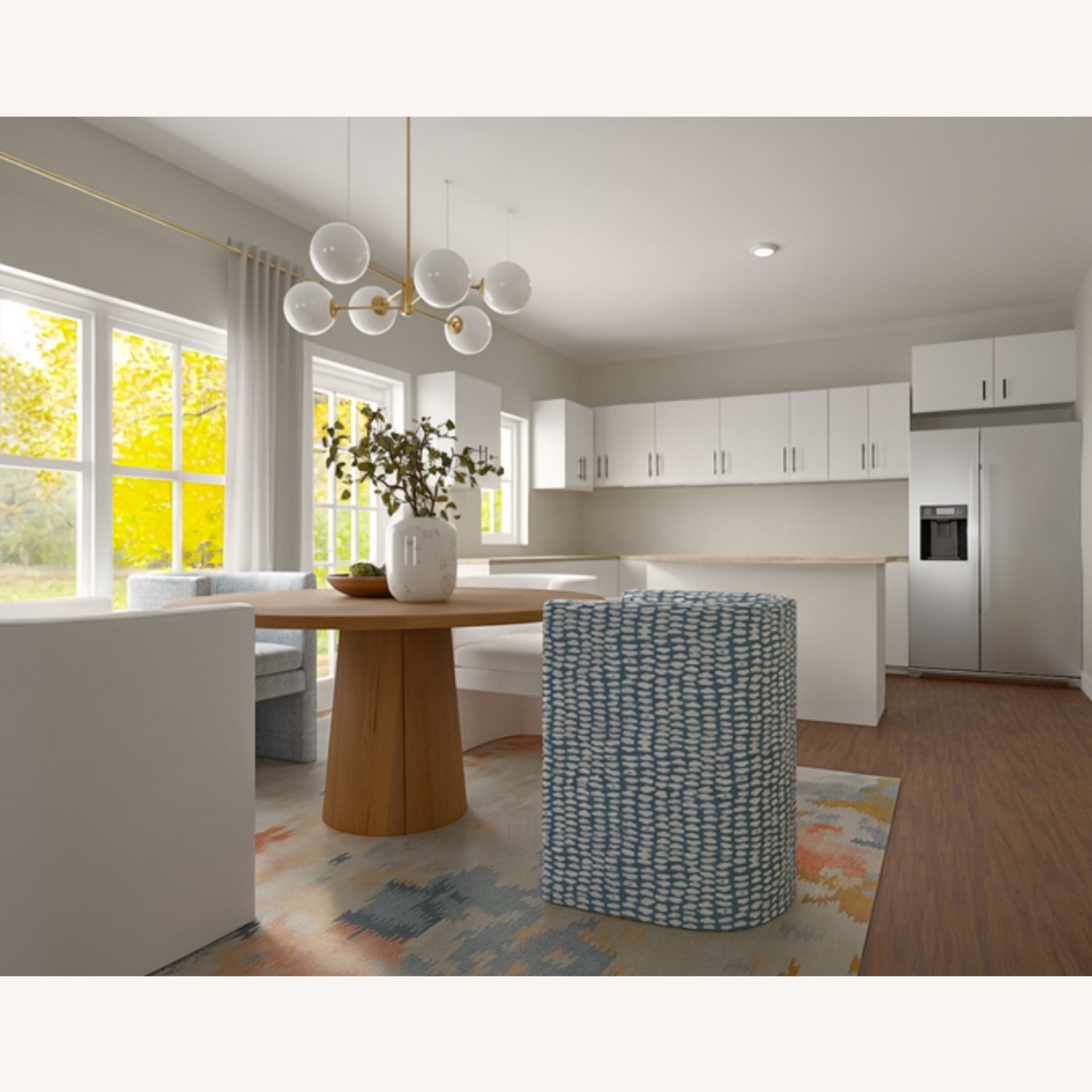 Set of 4 Custom Barrel Back Chairs from The Inside - image-1