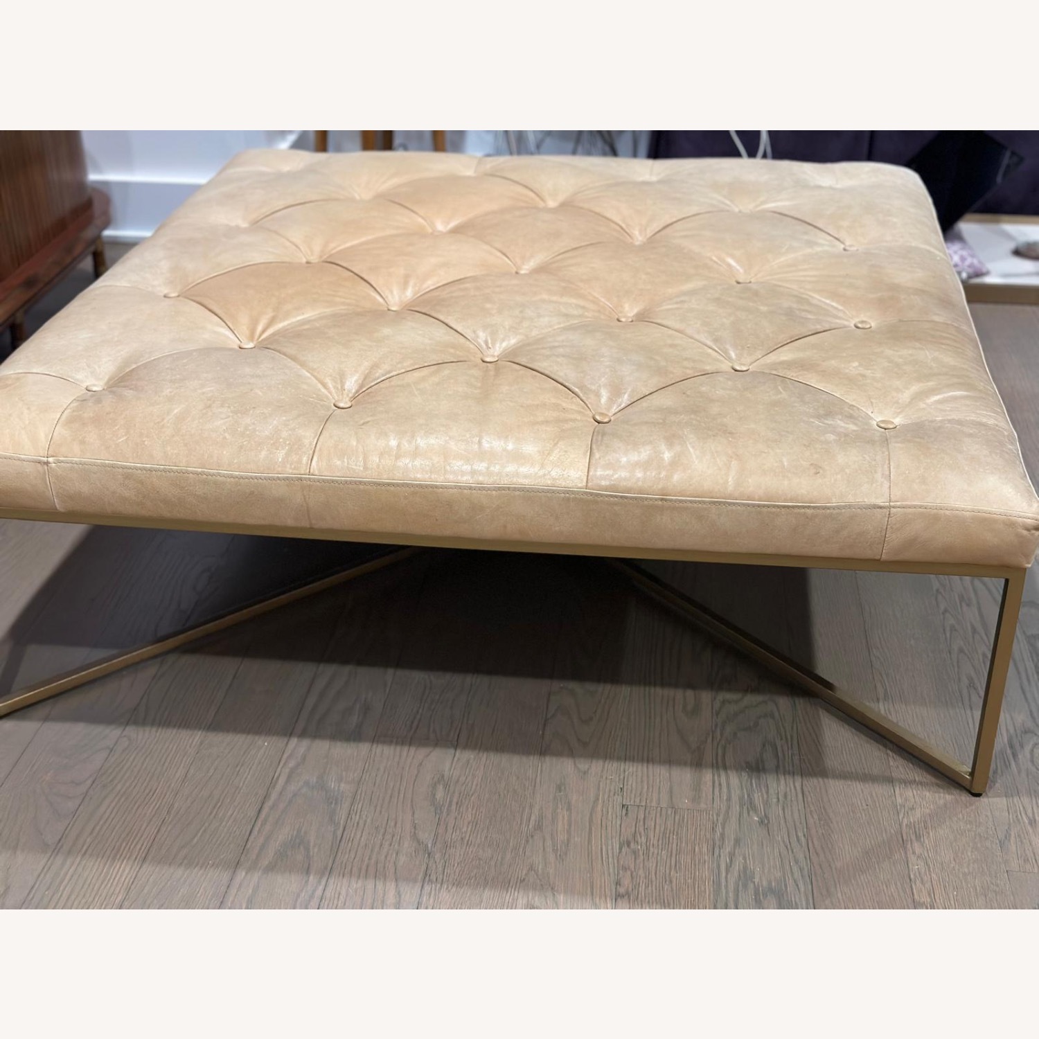 Article Tablet 47" Leather Ottoman - image-5